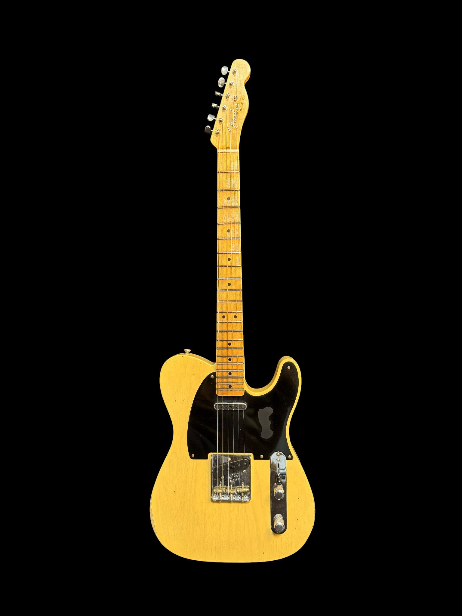 2023 Fender Custom Shop Telecaster Relic Tomatillo Blackguard - Aged Nocaster Blonde - 3,3kg