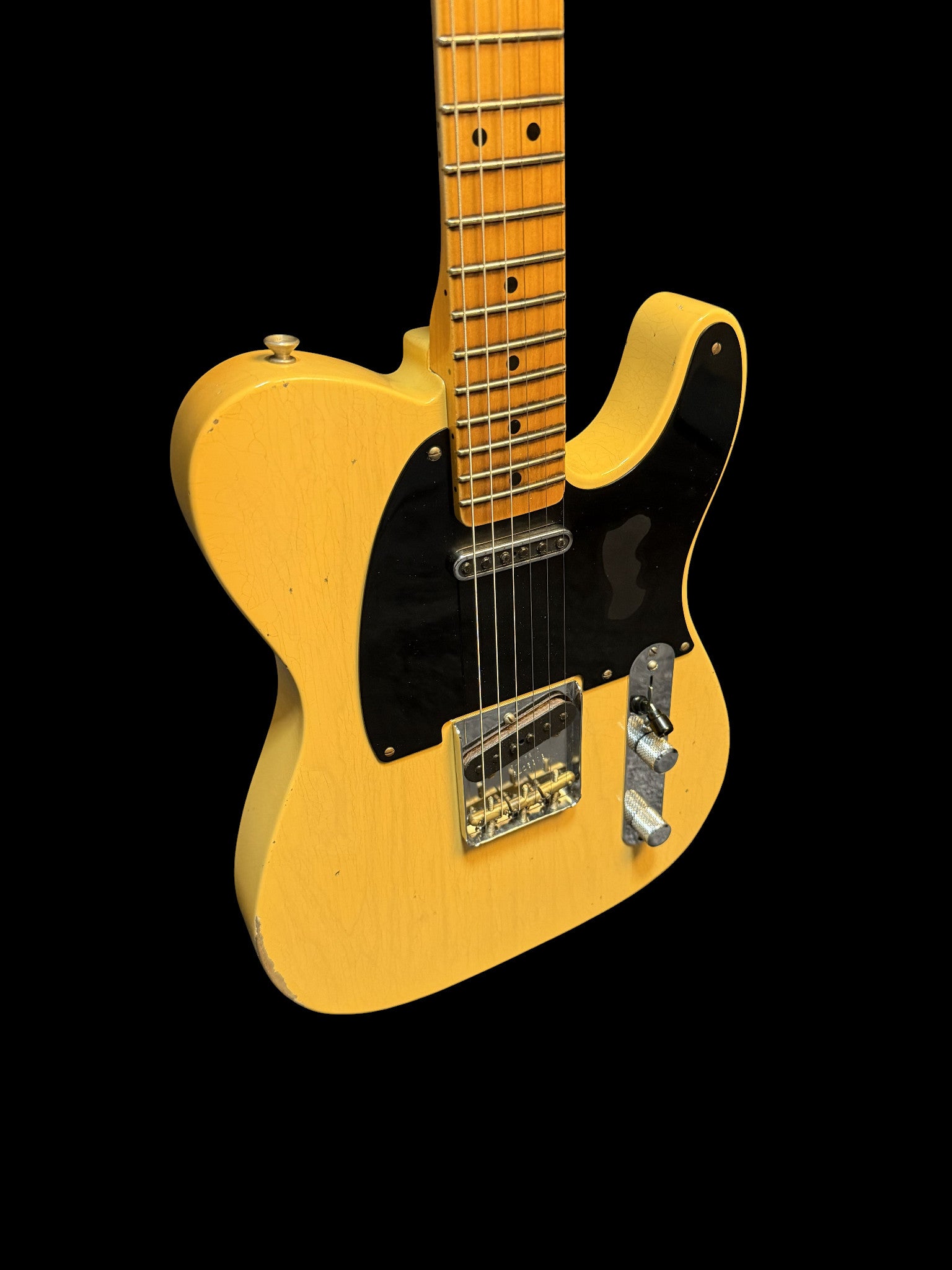 2023 Fender Custom Shop Telecaster Relic Tomatillo Blackguard - Aged Nocaster Blonde - 3,3kg