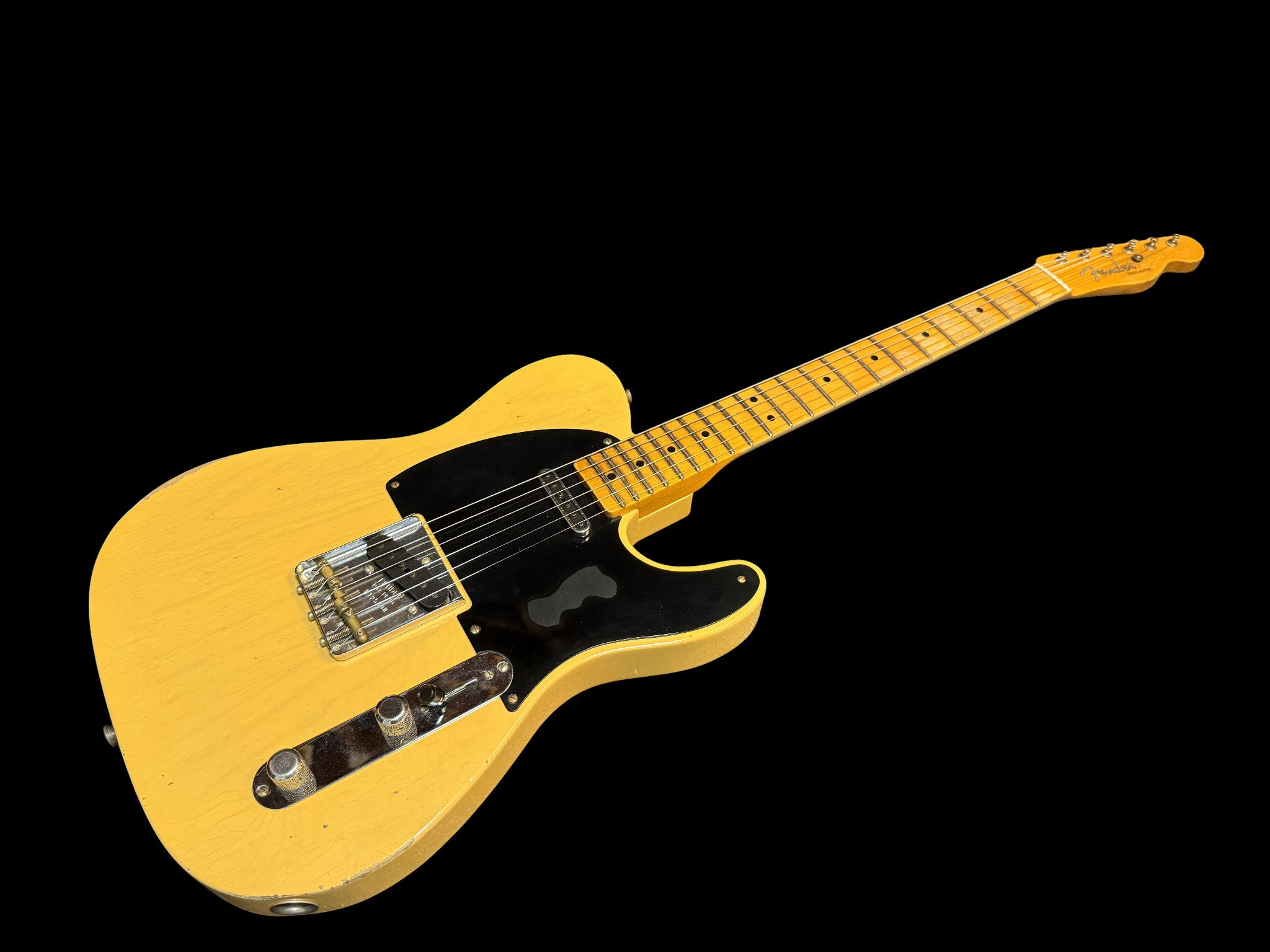 2023 Fender Custom Shop Telecaster Relic Tomatillo Blackguard - Aged Nocaster Blonde - 3,3kg