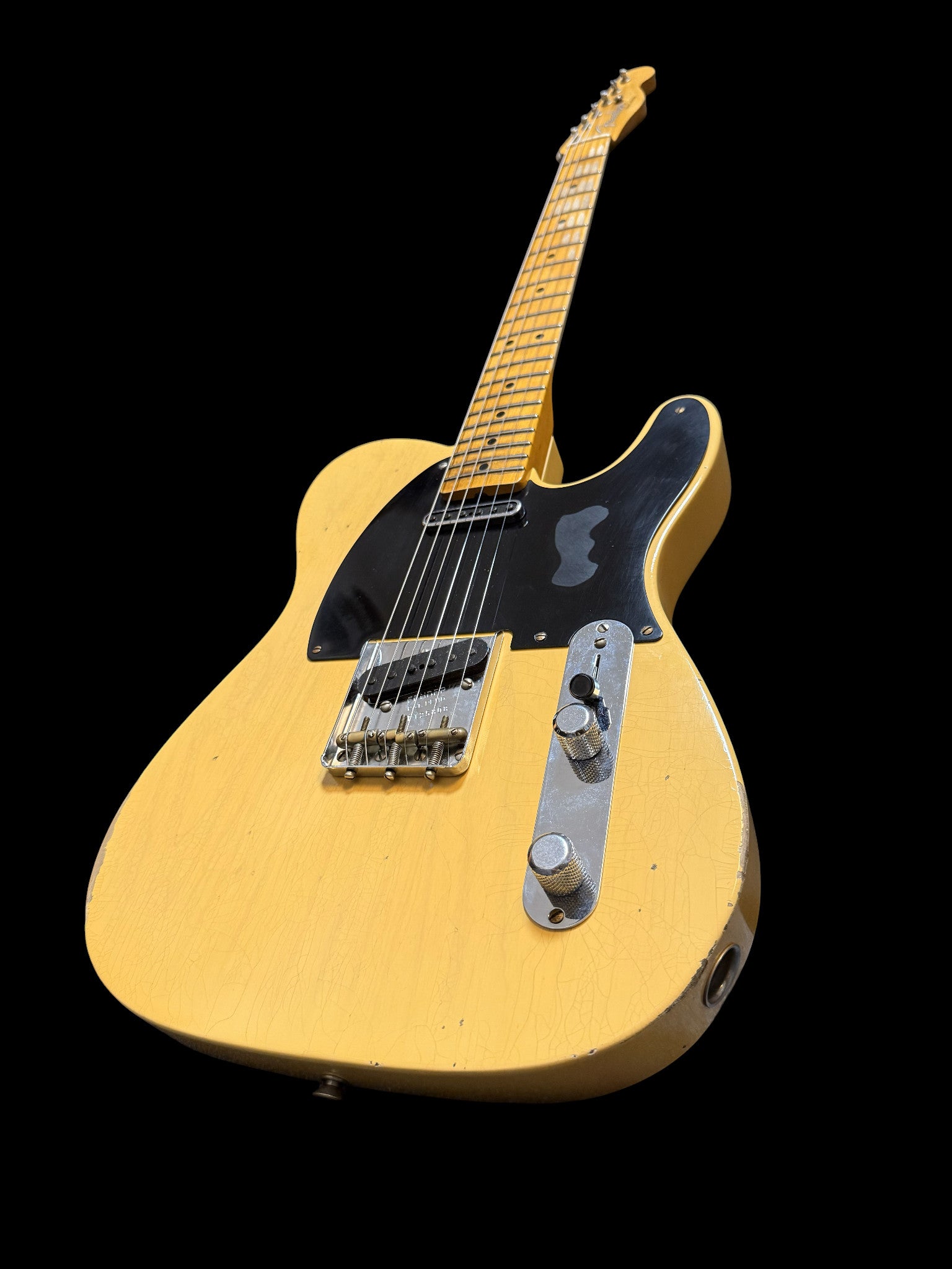 2023 Fender Custom Shop Telecaster Relic Tomatillo Blackguard - Aged Nocaster Blonde - 3,3kg