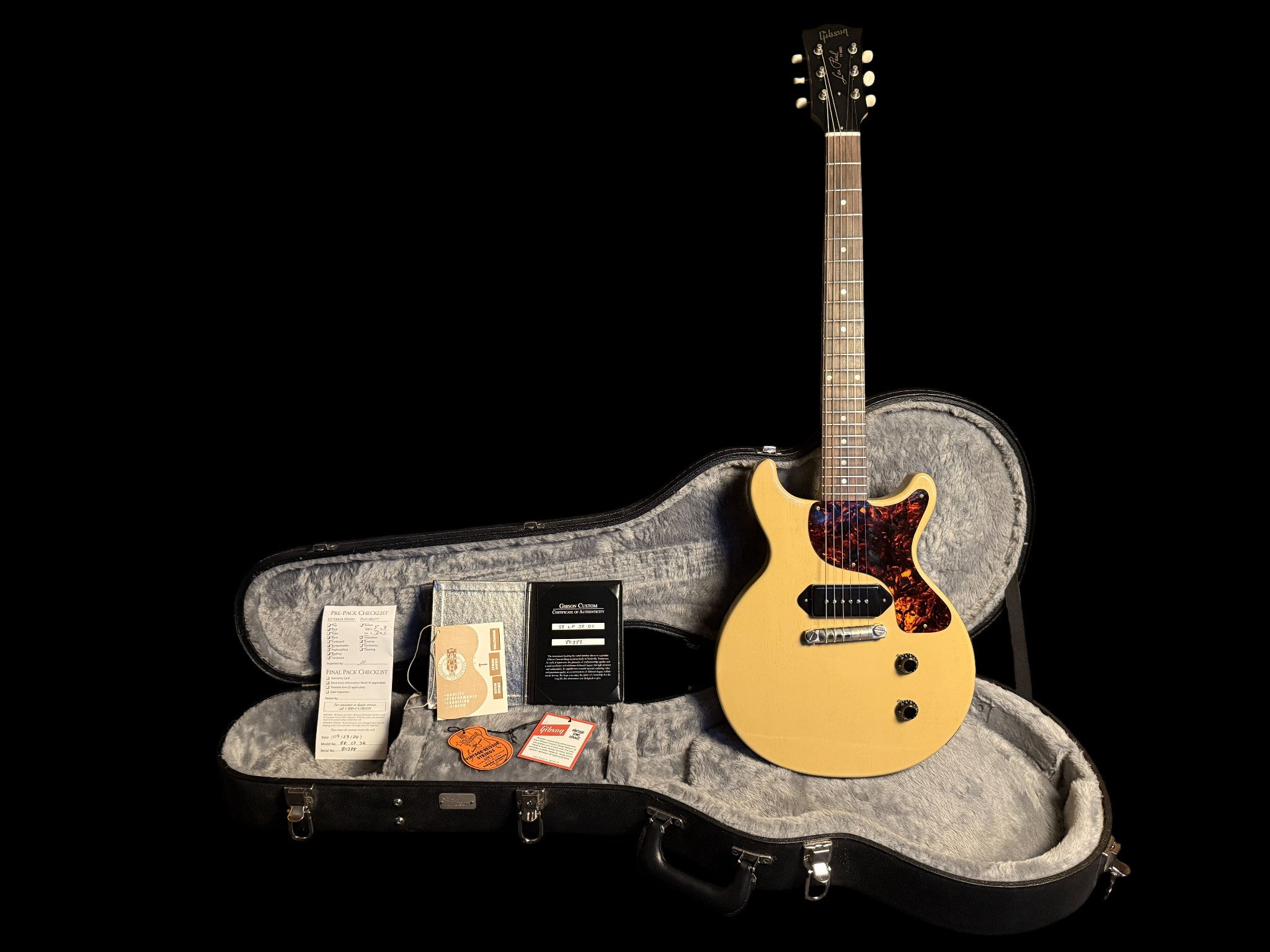 2020 Gibson Custom Shop Les Paul Junior Doublecut 1958 Reissue VOS - TV Yellow - 2,9kg