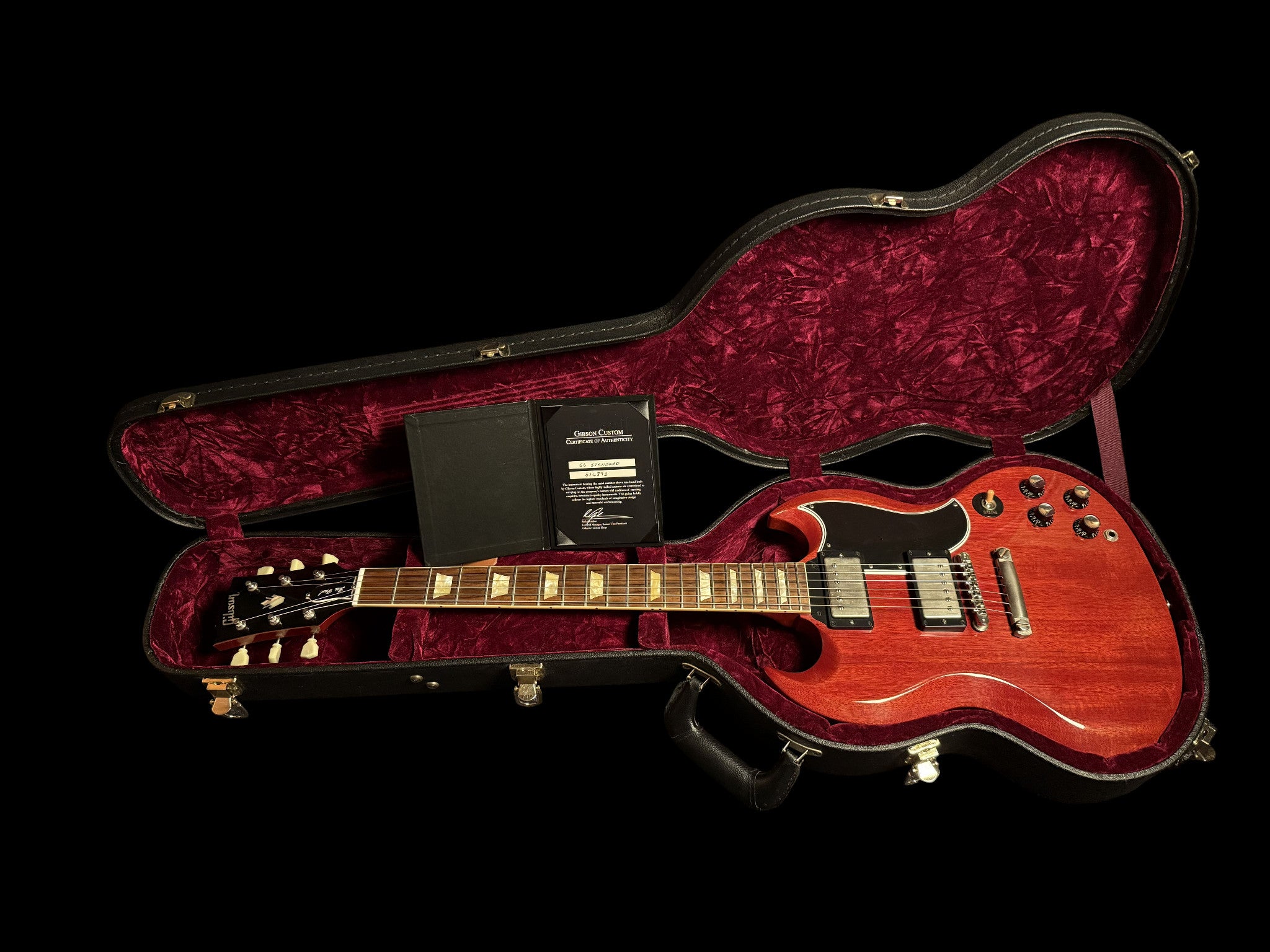 2010 Gibson Custom Shop Les Paul SG Standard 1961 Reissue VOS Cherry Red 2,9kg