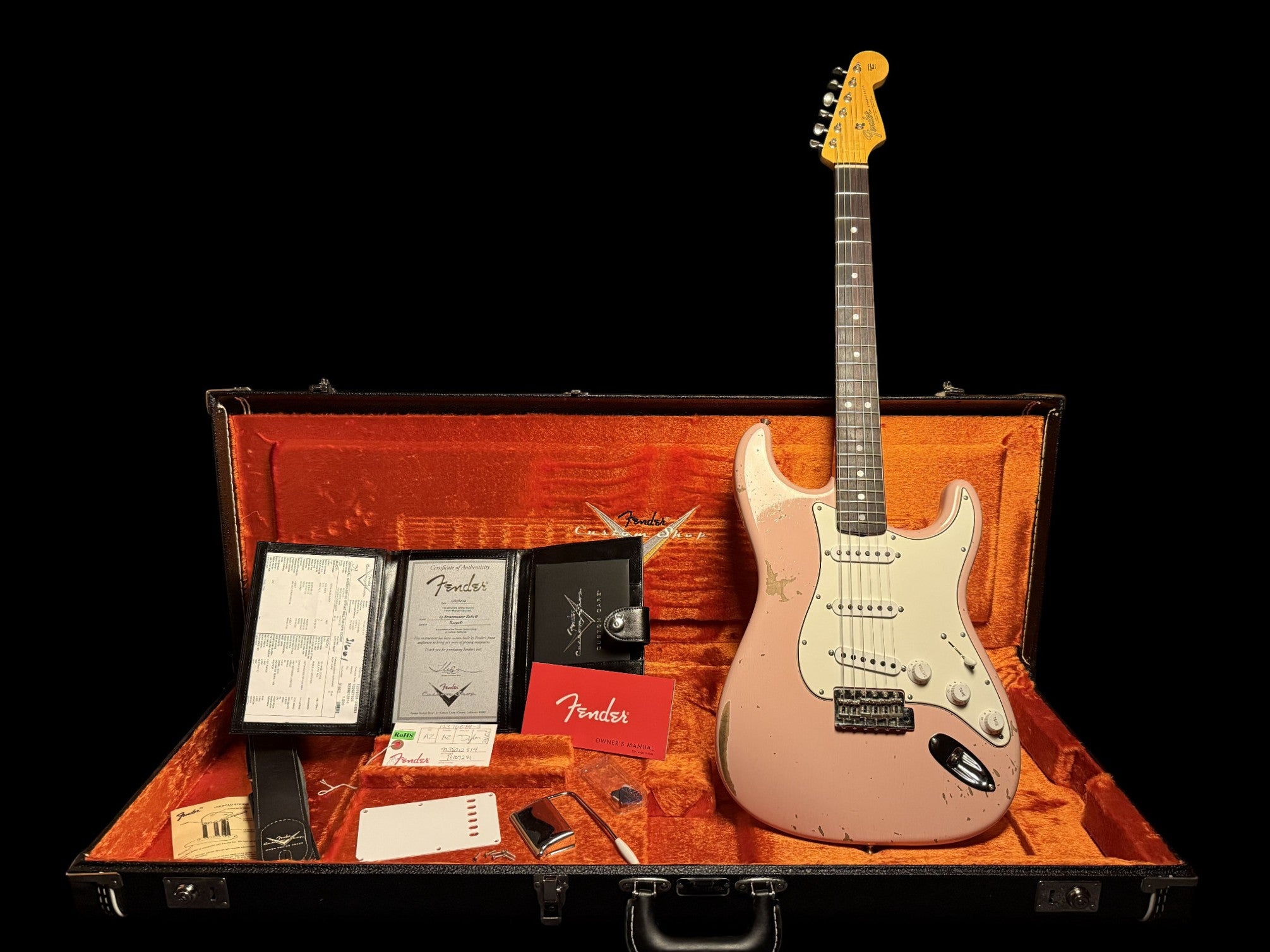 2020 Fender Custom Shop '65 Stratocaster Relic Shell Pink RW 3,4kg