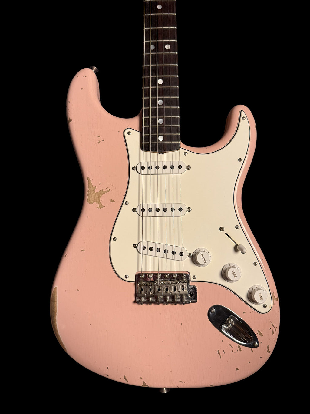 2020 Fender Custom Shop '65 Stratocaster Relic Shell Pink RW 3,4kg
