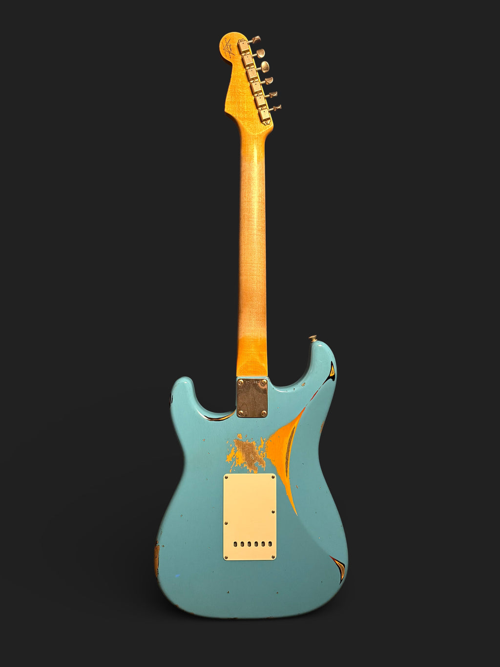 NEUWARE Fender Custom Shop '61 Stratocaster Heavy Relic Wildwood Faded Taos Tourqoise over Sunburst 3,3kg