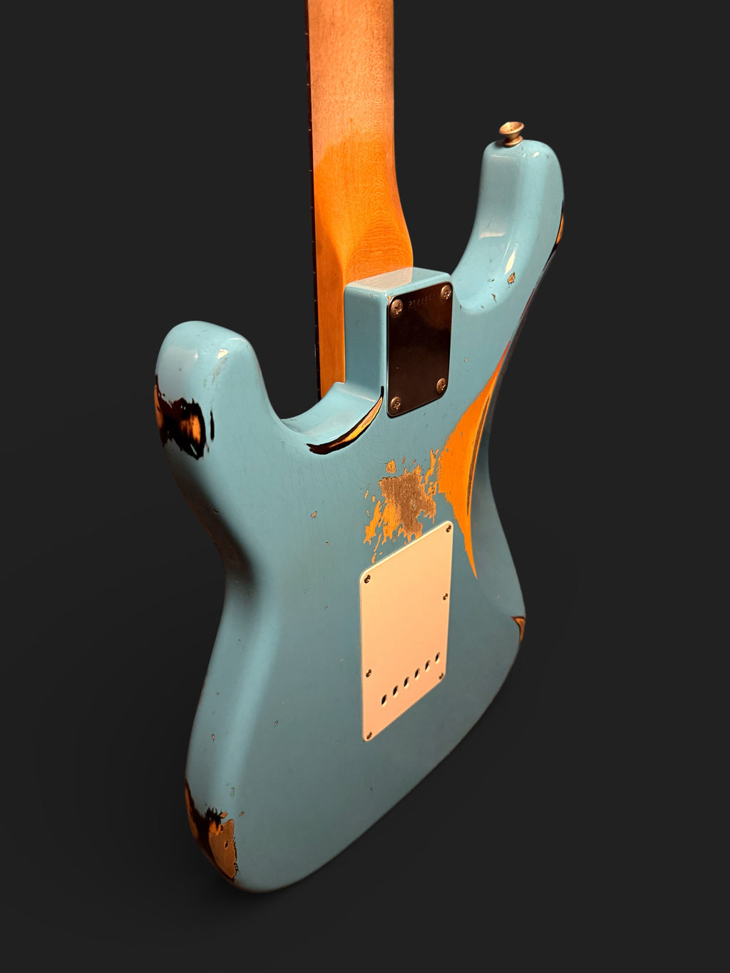 NEUWARE Fender Custom Shop '61 Stratocaster Heavy Relic Wildwood Faded Taos Tourqoise over Sunburst 3,3kg