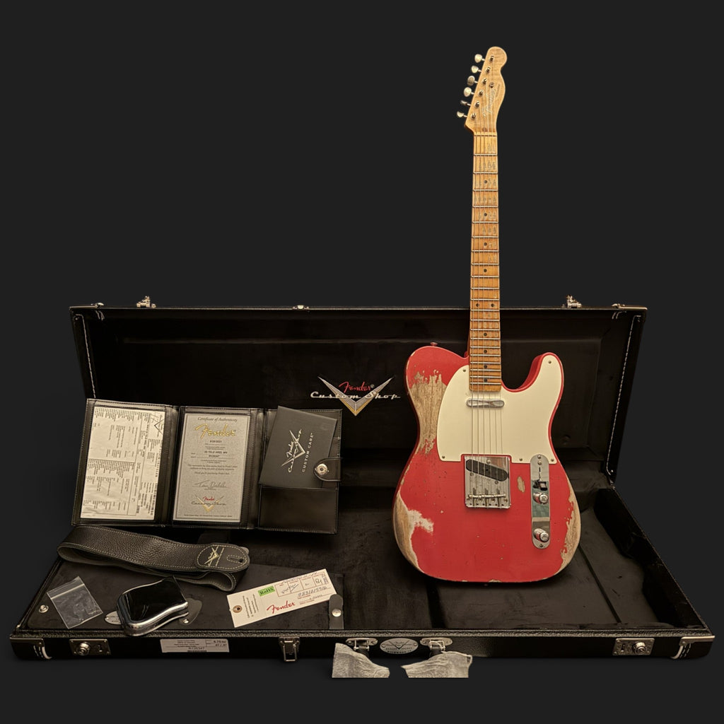 NEUWARE • Fender Custom Shop '55 Telecaster Heavy Relic • Wildwood 10 • Lightweight Ash • Josefina HW • Aged Fiesta Red • 3,06kg