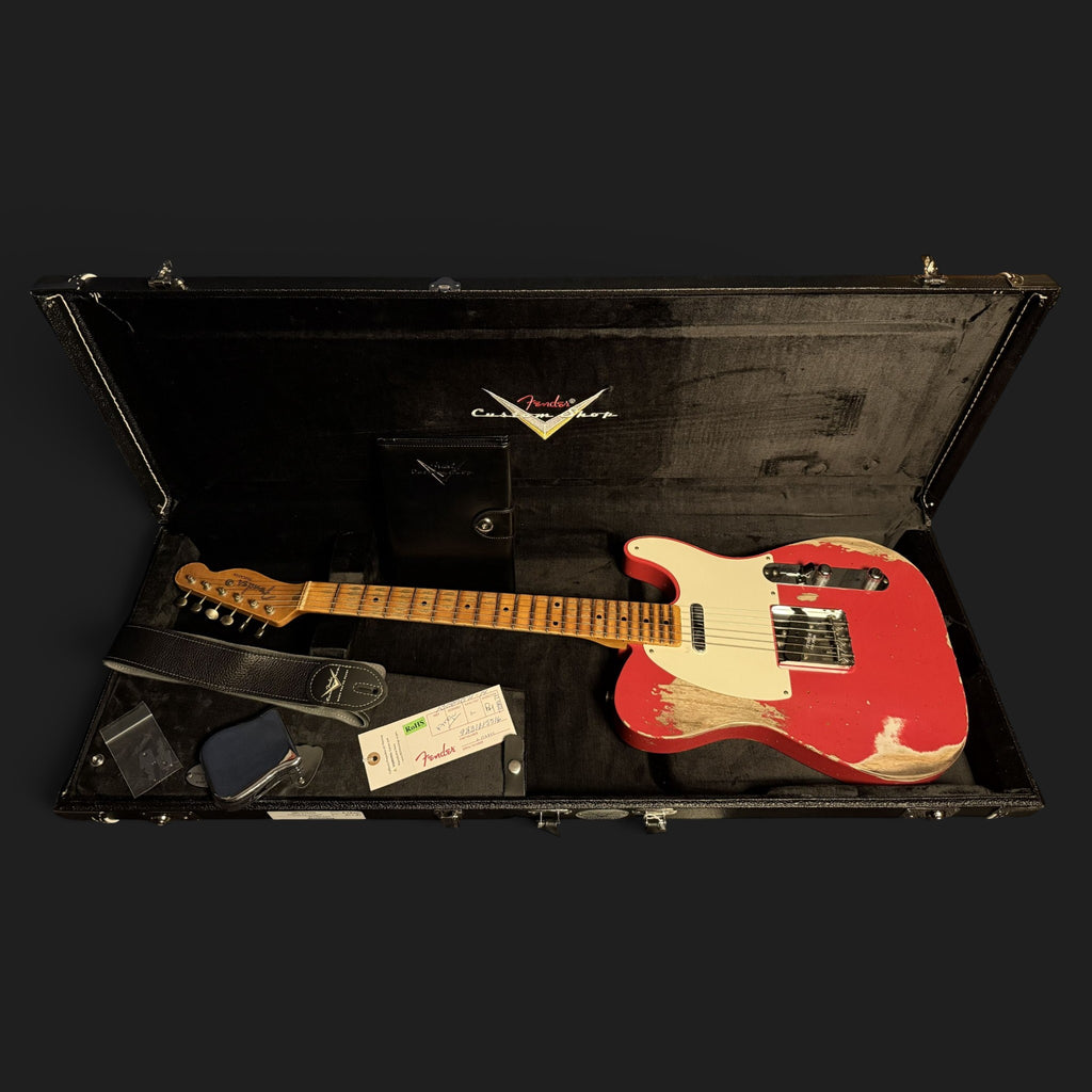 NEUWARE • Fender Custom Shop '55 Telecaster Heavy Relic • Wildwood 10 • Lightweight Ash • Josefina HW • Aged Fiesta Red • 3,06kg