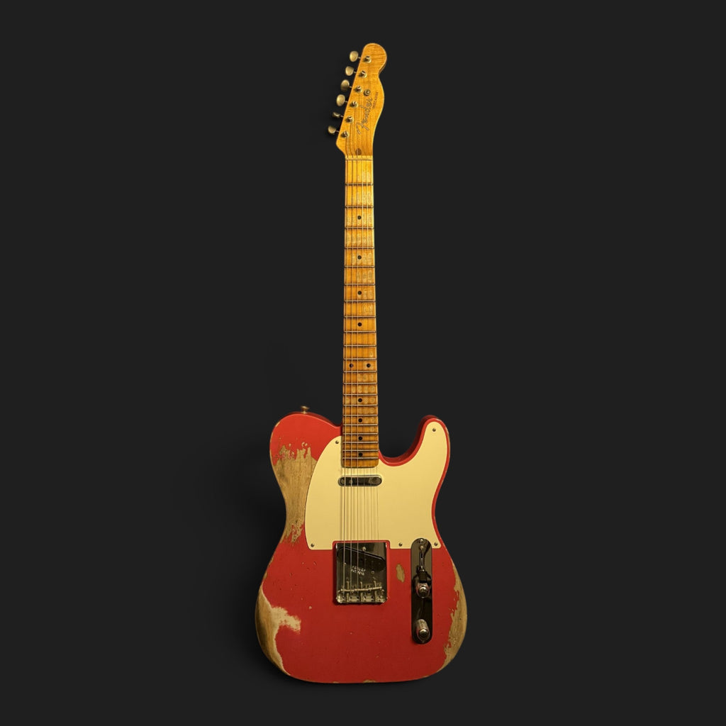 NEUWARE • Fender Custom Shop '55 Telecaster Heavy Relic • Wildwood 10 • Lightweight Ash • Josefina HW • Aged Fiesta Red • 3,06kg