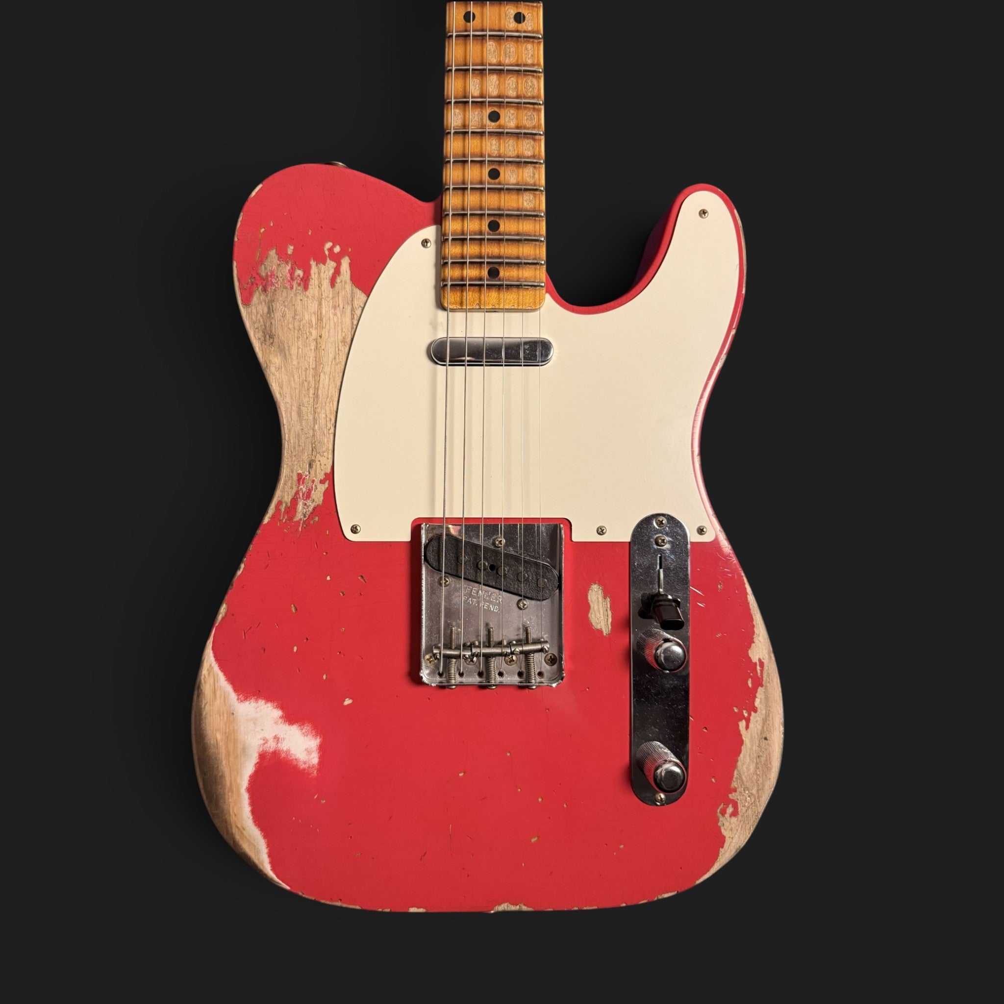 NEUWARE • Fender Custom Shop '55 Telecaster Heavy Relic • Wildwood 10 • Lightweight Ash • Josefina HW • Aged Fiesta Red • 3,06kg
