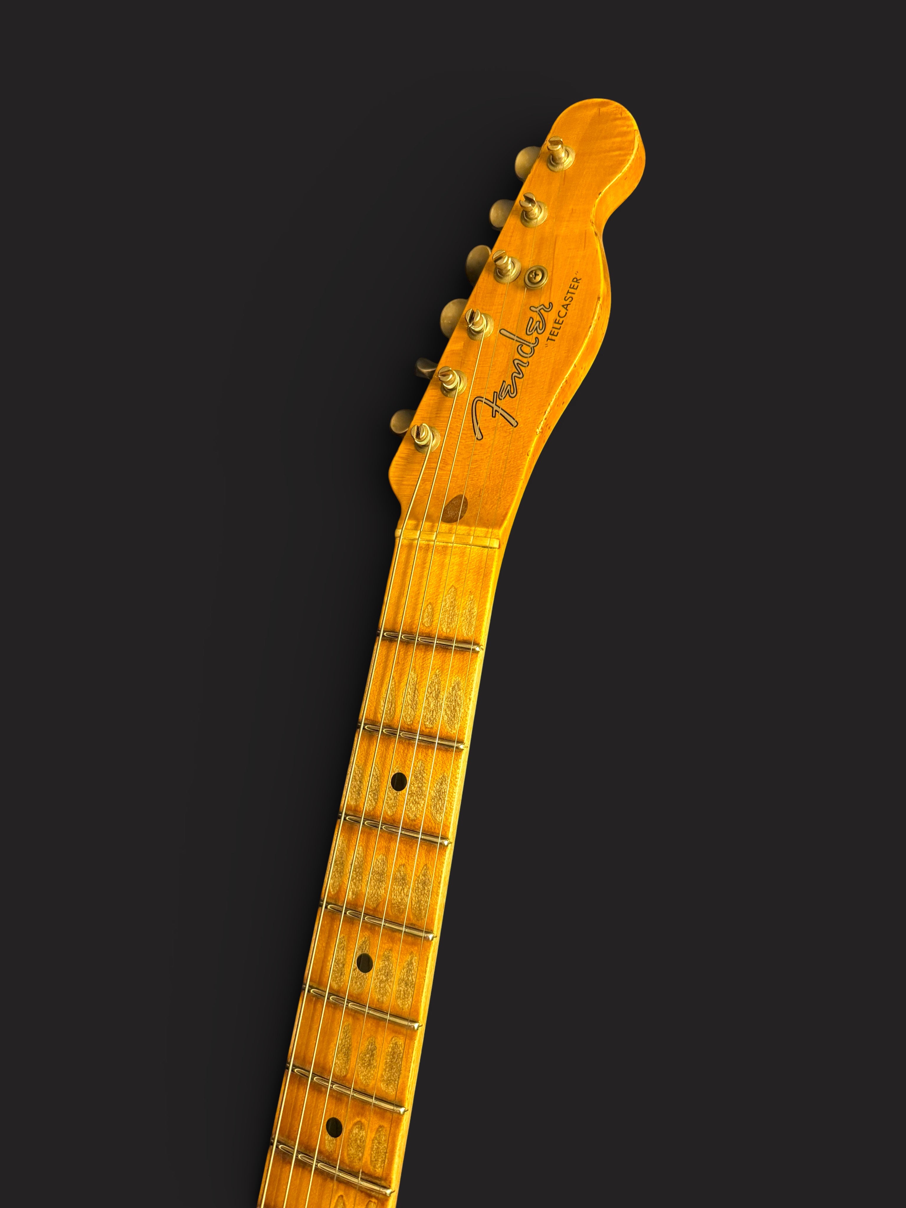 NEUWARE Fender Custom Shop '55 Telecaster Heavy Relic Wildwood 10 lightweight Ash Josefina Pickups Aged Fiesta Red 3,06kg