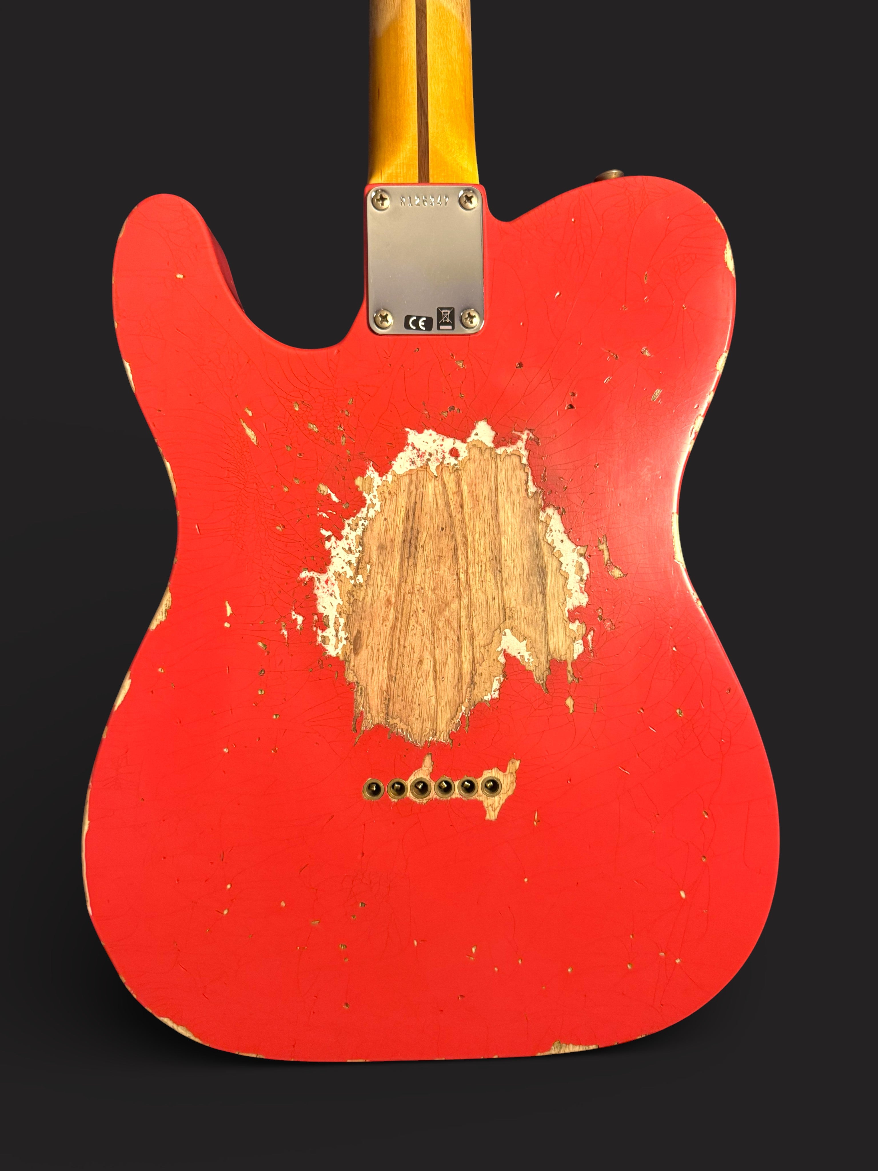 NEUWARE Fender Custom Shop '55 Telecaster Heavy Relic Wildwood 10 lightweight Ash Josefina Pickups Aged Fiesta Red 3,06kg