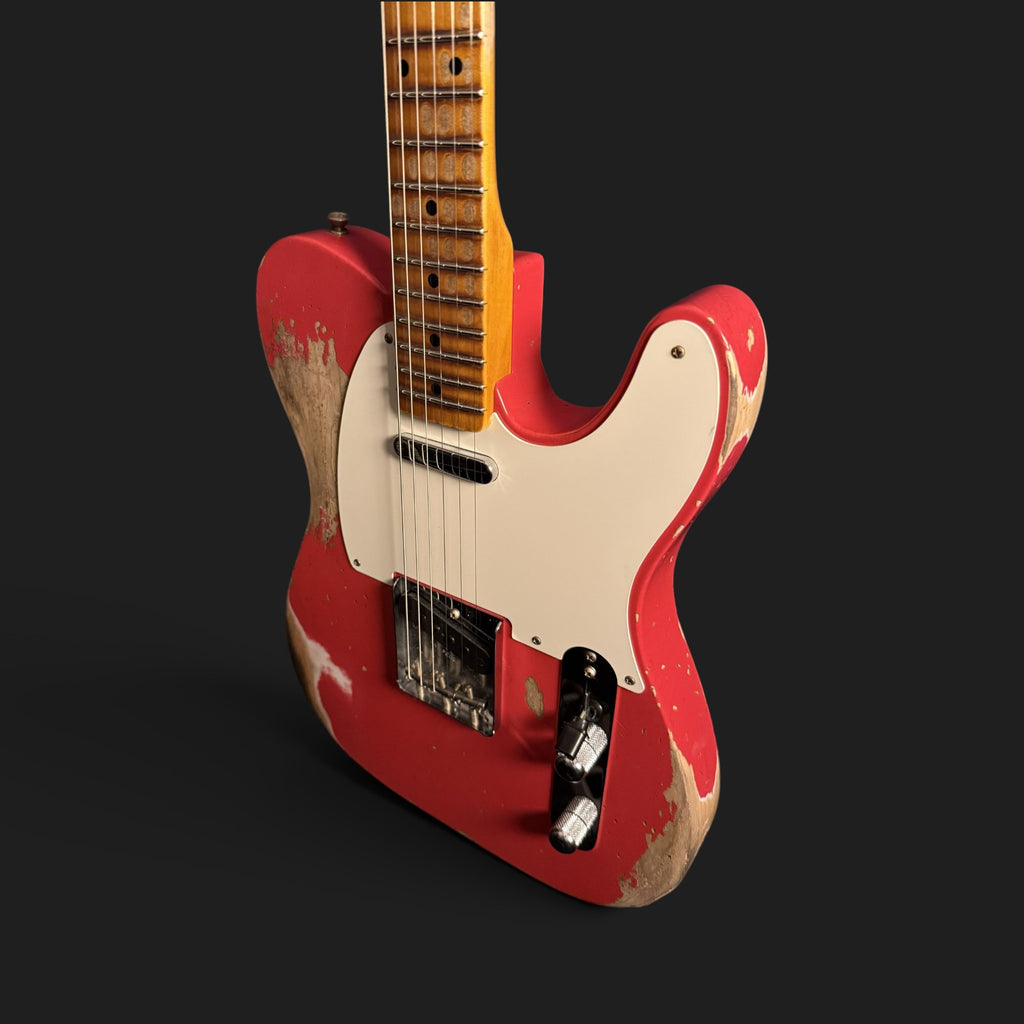 NEUWARE • Fender Custom Shop '55 Telecaster Heavy Relic • Wildwood 10 • Lightweight Ash • Josefina HW • Aged Fiesta Red • 3,06kg