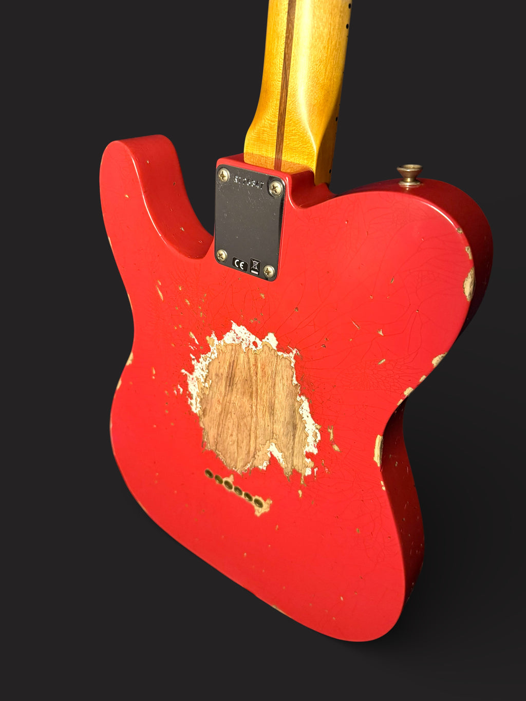 NEUWARE Fender Custom Shop '55 Telecaster Heavy Relic Wildwood 10 lightweight Ash Josefina Pickups Aged Fiesta Red 3,06kg