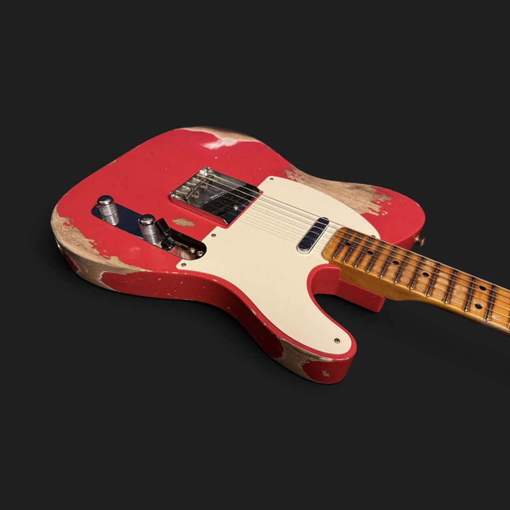 NEUWARE • Fender Custom Shop '55 Telecaster Heavy Relic • Wildwood 10 • Lightweight Ash • Josefina HW • Aged Fiesta Red • 3,06kg