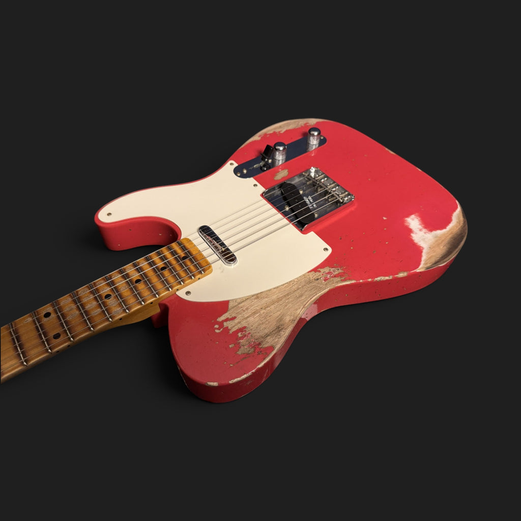 NEUWARE • Fender Custom Shop '55 Telecaster Heavy Relic • Wildwood 10 • Lightweight Ash • Josefina HW • Aged Fiesta Red • 3,06kg