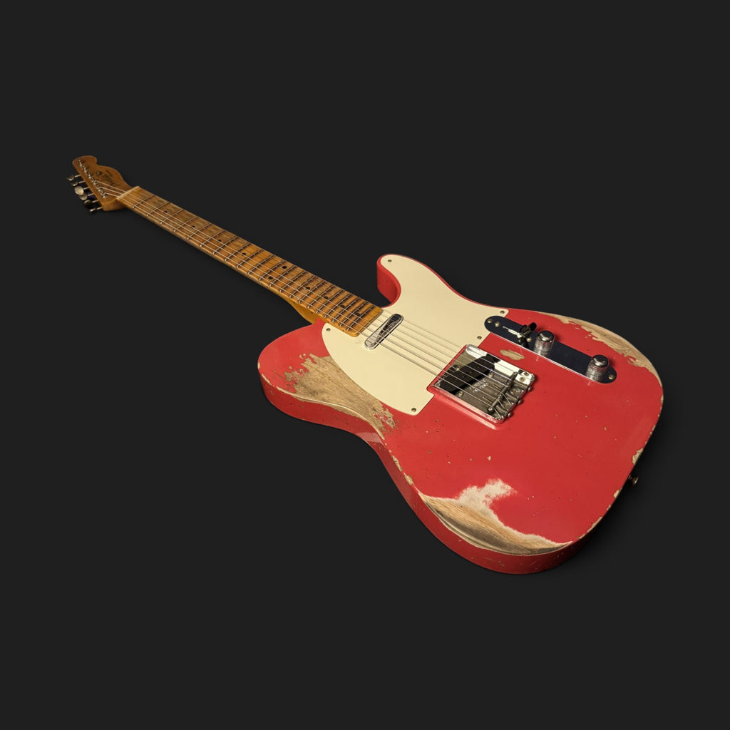 NEUWARE • Fender Custom Shop '55 Telecaster Heavy Relic • Wildwood 10 • Lightweight Ash • Josefina HW • Aged Fiesta Red • 3,06kg
