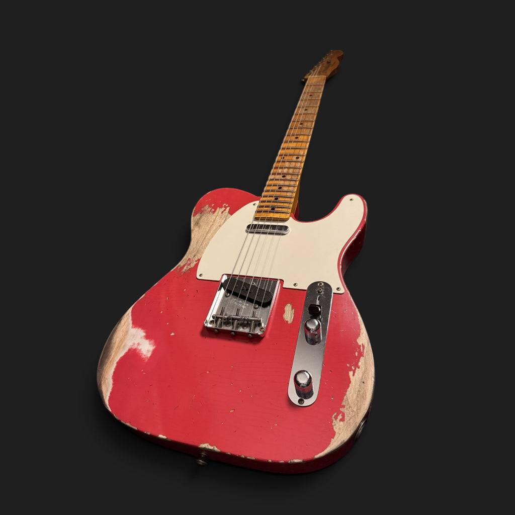 NEUWARE • Fender Custom Shop '55 Telecaster Heavy Relic • Wildwood 10 • Lightweight Ash • Josefina HW • Aged Fiesta Red • 3,06kg