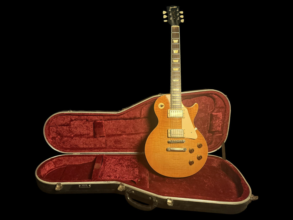 1994 Orville Les Paul Standard (Gibson licensed) Flame Top Made in Japan Burstbucker Upgrade 3,8kg