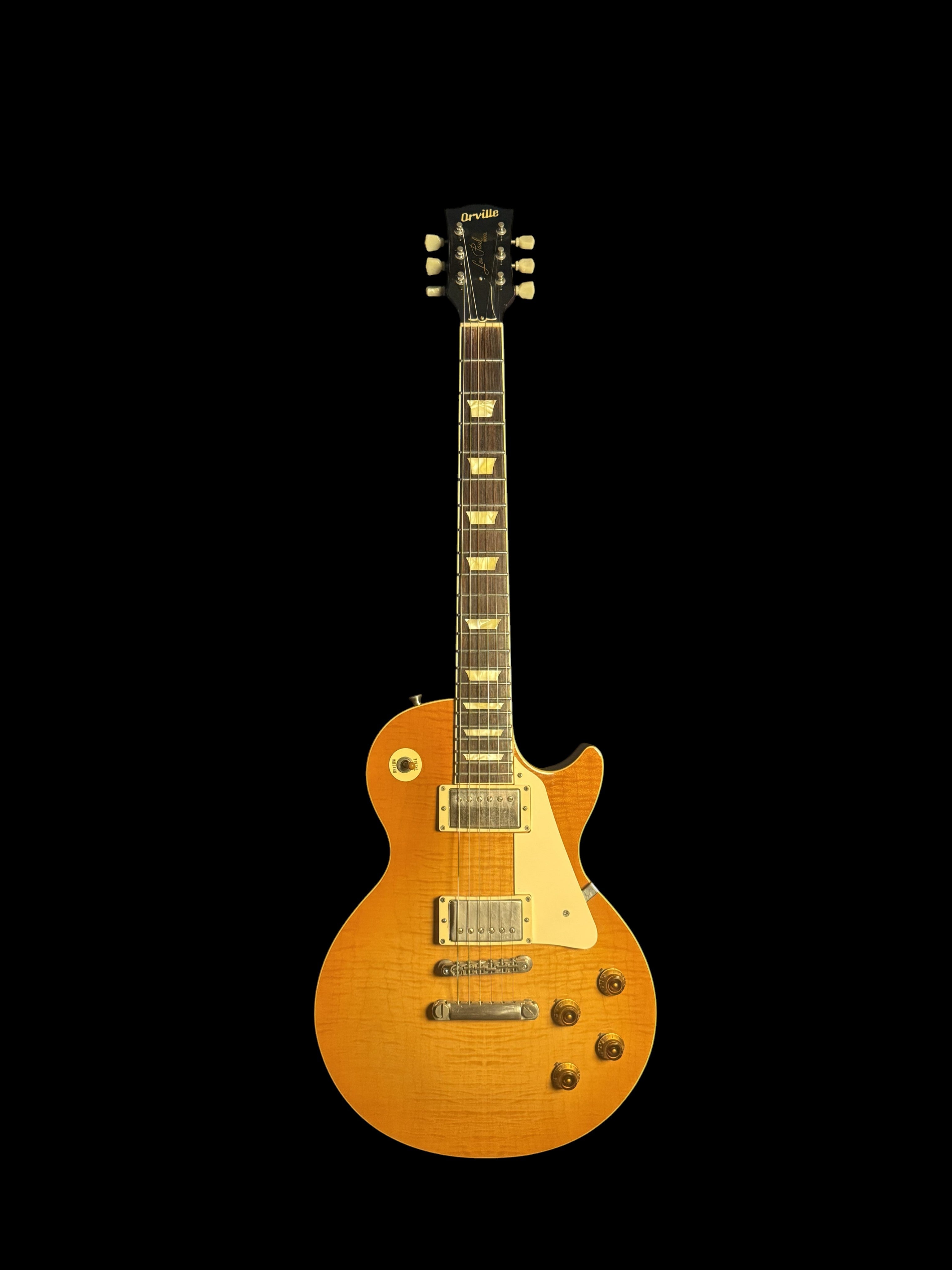 1994 Orville Les Paul Standard (Gibson licensed) Flame Top Made in Japan Burstbucker Upgrade 3,8kg