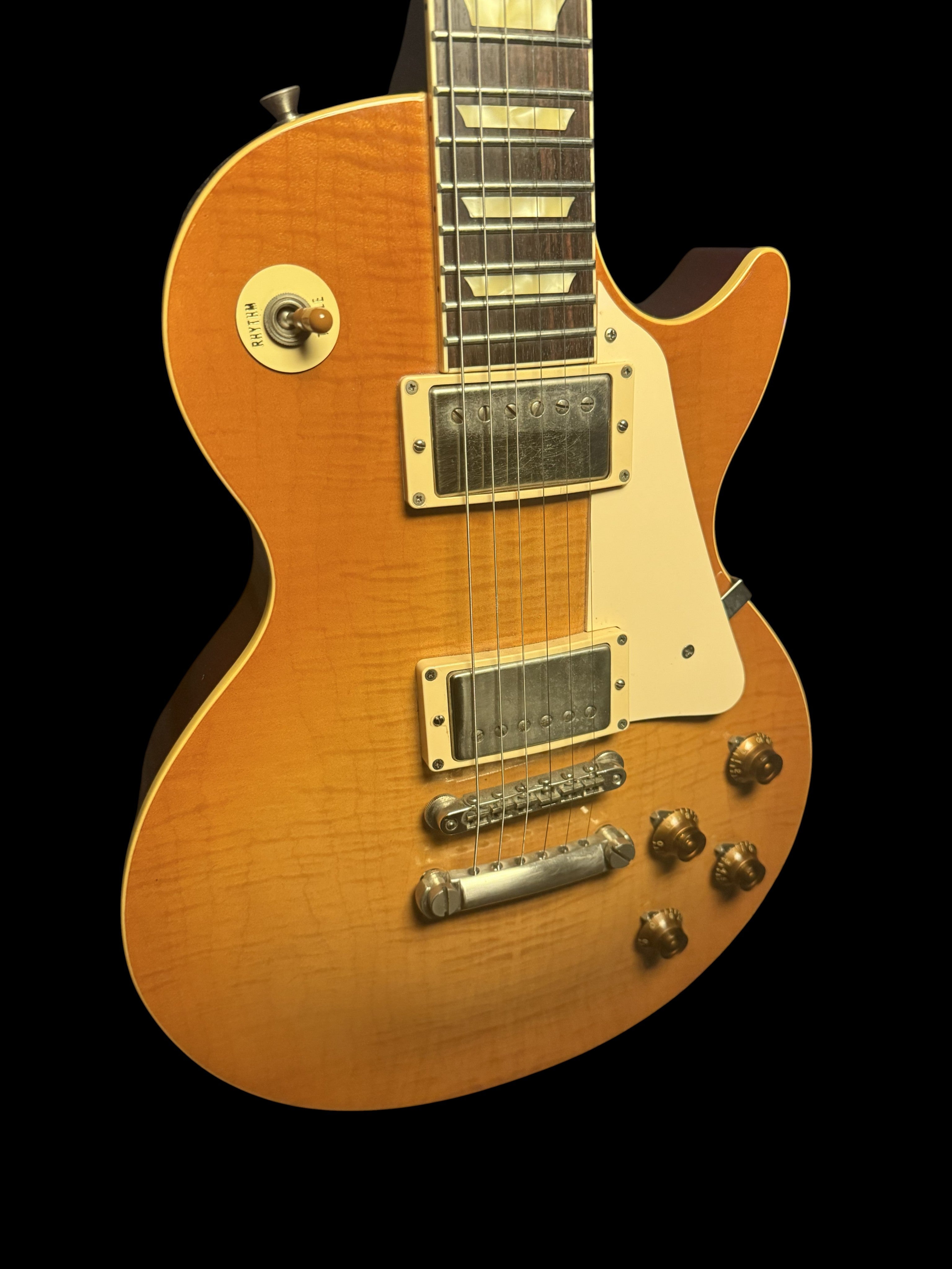 1994 Orville Les Paul Standard (Gibson licensed) Flame Top Made in Japan Burstbucker Upgrade 3,8kg