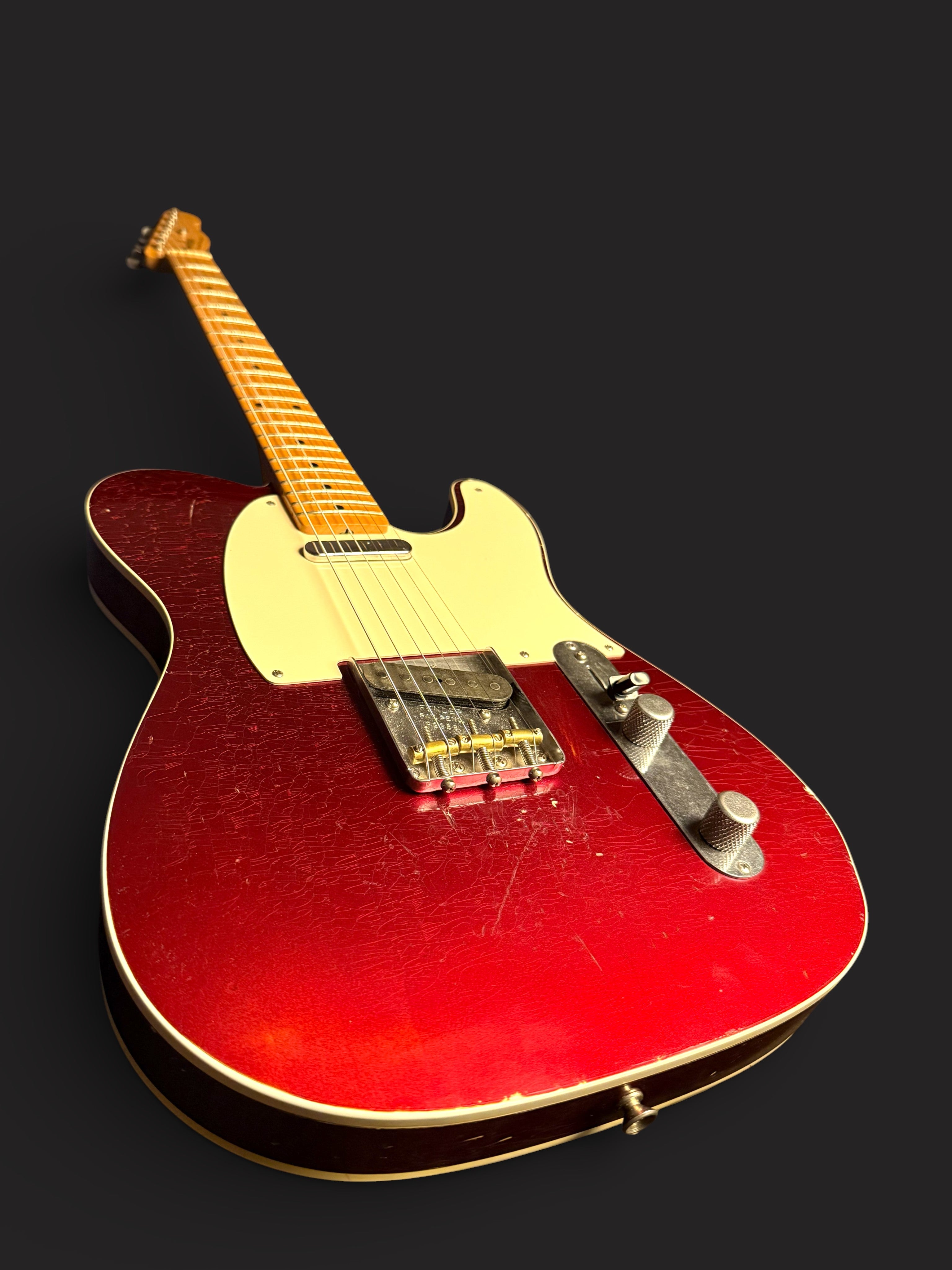 2010 Fender 50's Custom Telecaster Relic Candy Apple Red - Nocaster Pickups - 3,4kg