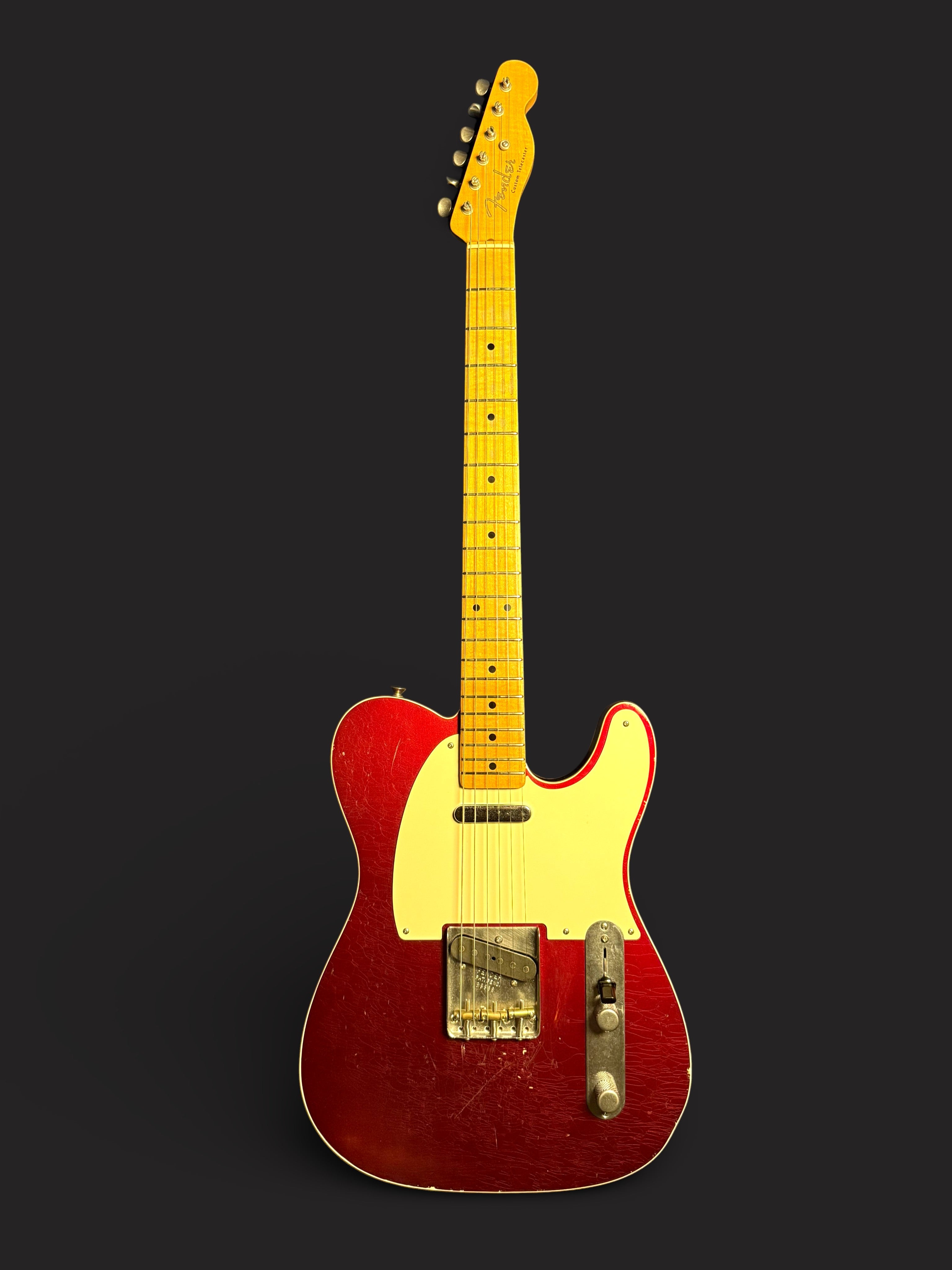 2010 Fender 50's Custom Telecaster Relic Candy Apple Red - Nocaster Pickups - 3,4kg