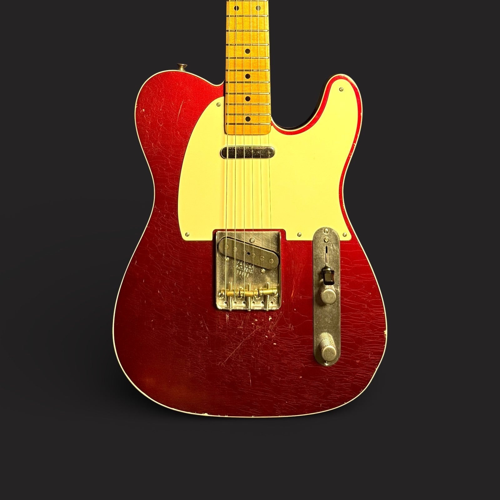 2010 Fender 50's Custom Telecaster Relic Candy Apple Red - Nocaster Pickups - 3,4kg
