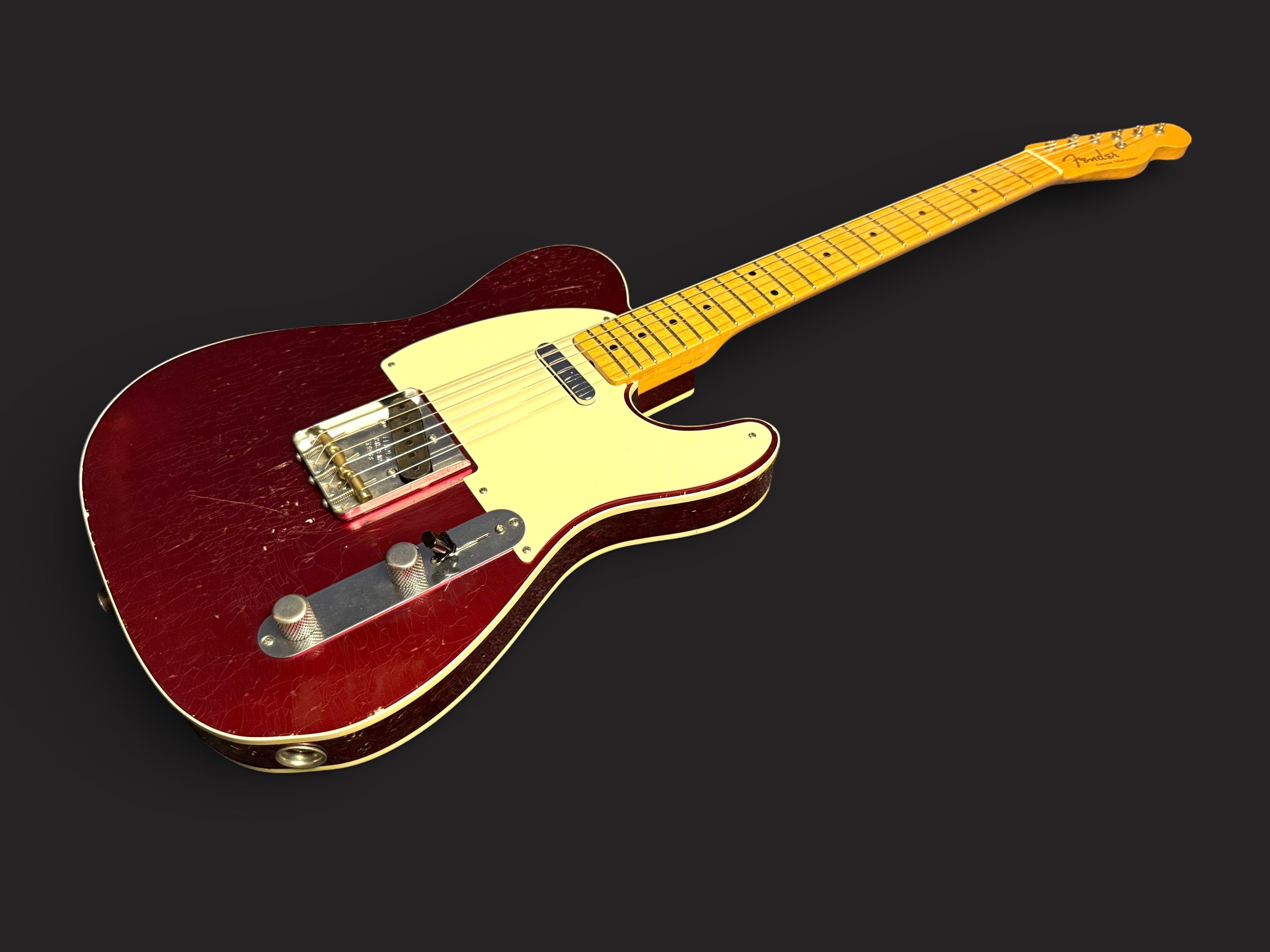 2010 Fender 50's Custom Telecaster Relic Candy Apple Red - Nocaster Pickups - 3,4kg