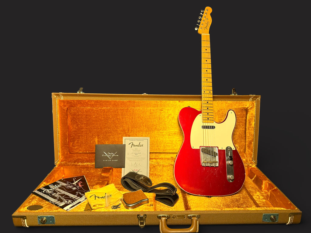 2010 Fender 50's Custom Telecaster Relic Candy Apple Red - Nocaster Pickups - 3,4kg