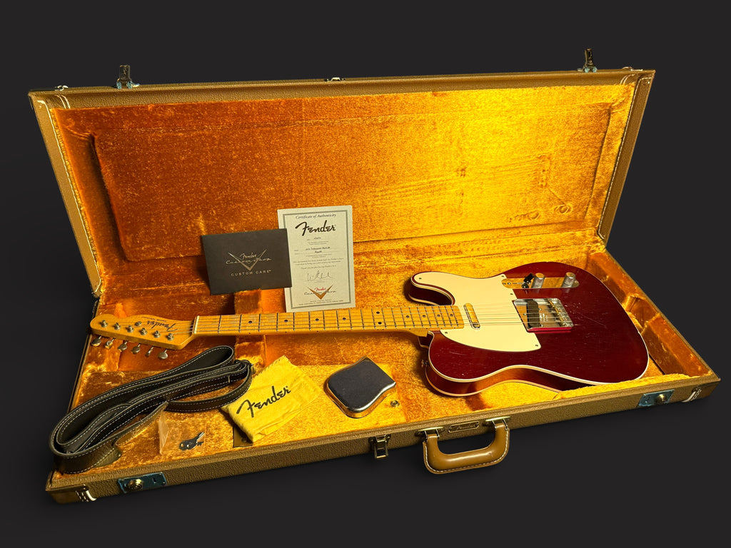 2010 Fender 50's Custom Telecaster Relic Candy Apple Red - Nocaster Pickups - 3,4kg