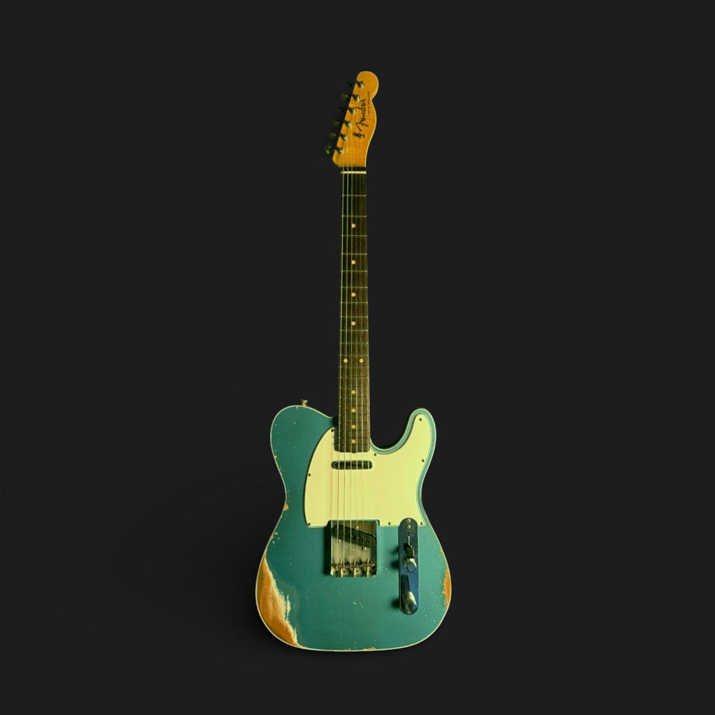 Fender Custom Shop '62 Custom Telecaster Heavy Relic Wildwood Josefina HW faded Ocean Tourqoise Flame AA 3,17kg