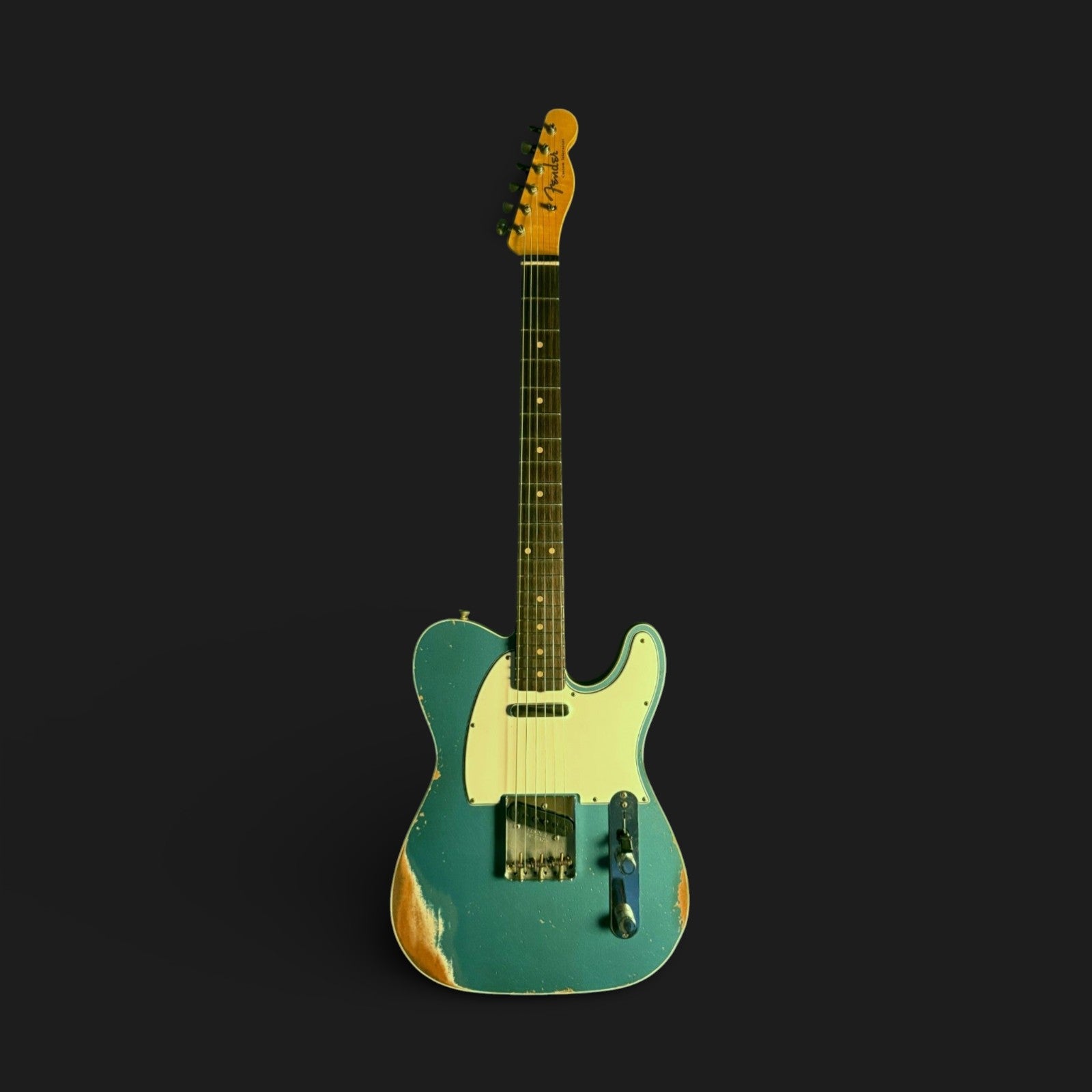 Fender Custom Shop '62 Custom Telecaster Heavy Relic Wildwood Josefina HW faded Ocean Tourqoise Flame AA 3,17kg