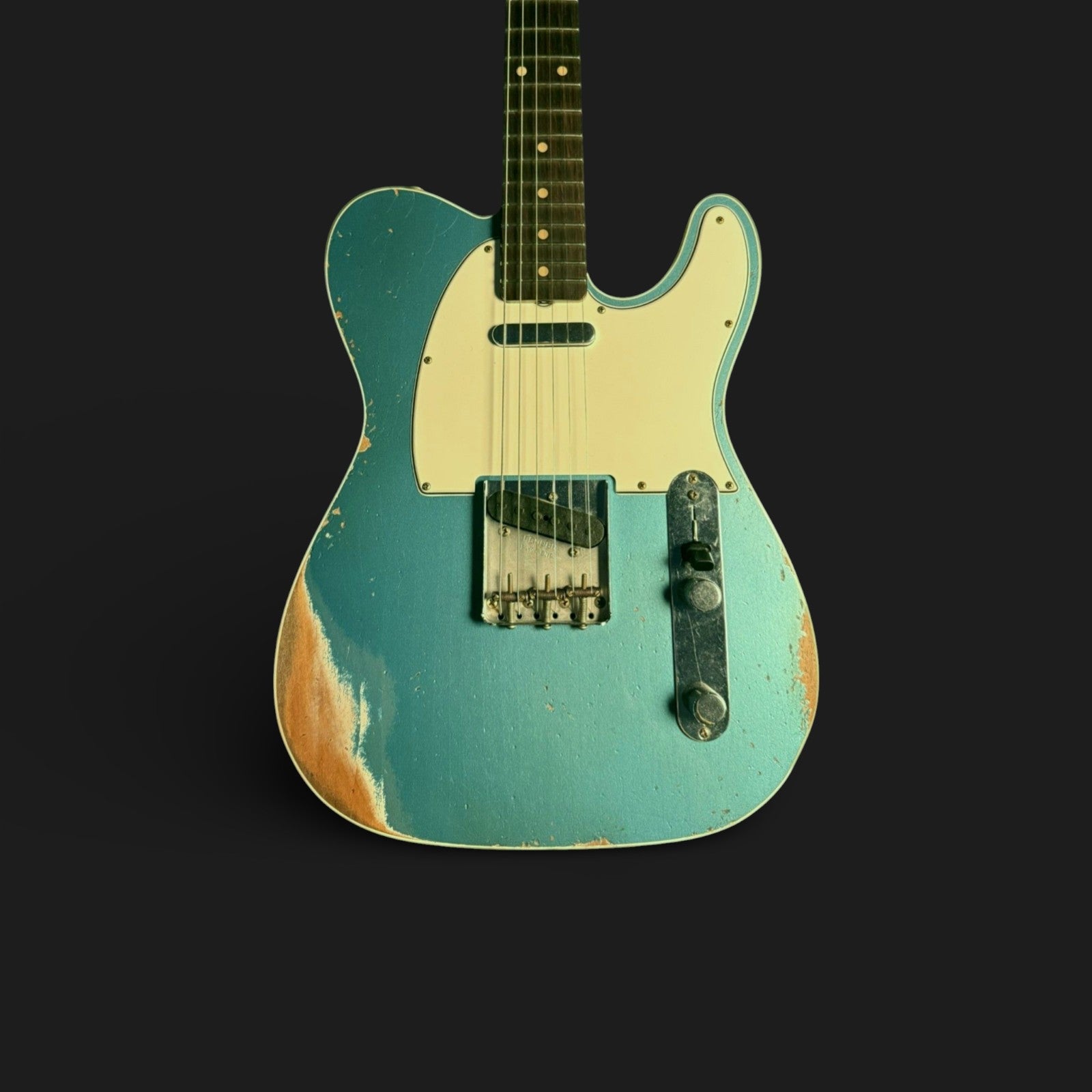 Fender Custom Shop '62 Custom Telecaster Heavy Relic Wildwood Josefina HW faded Ocean Tourqoise Flame AA 3,17kg