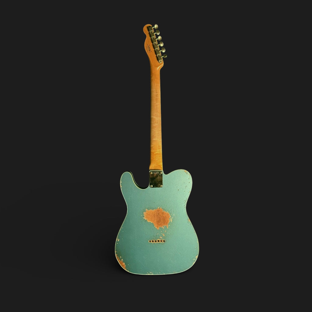 Fender Custom Shop '62 Custom Telecaster Heavy Relic Wildwood Josefina HW faded Ocean Tourqoise Flame AA 3,17kg