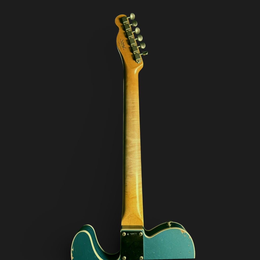 Fender Custom Shop '62 Custom Telecaster Heavy Relic Wildwood Josefina HW faded Ocean Tourqoise Flame AA 3,17kg