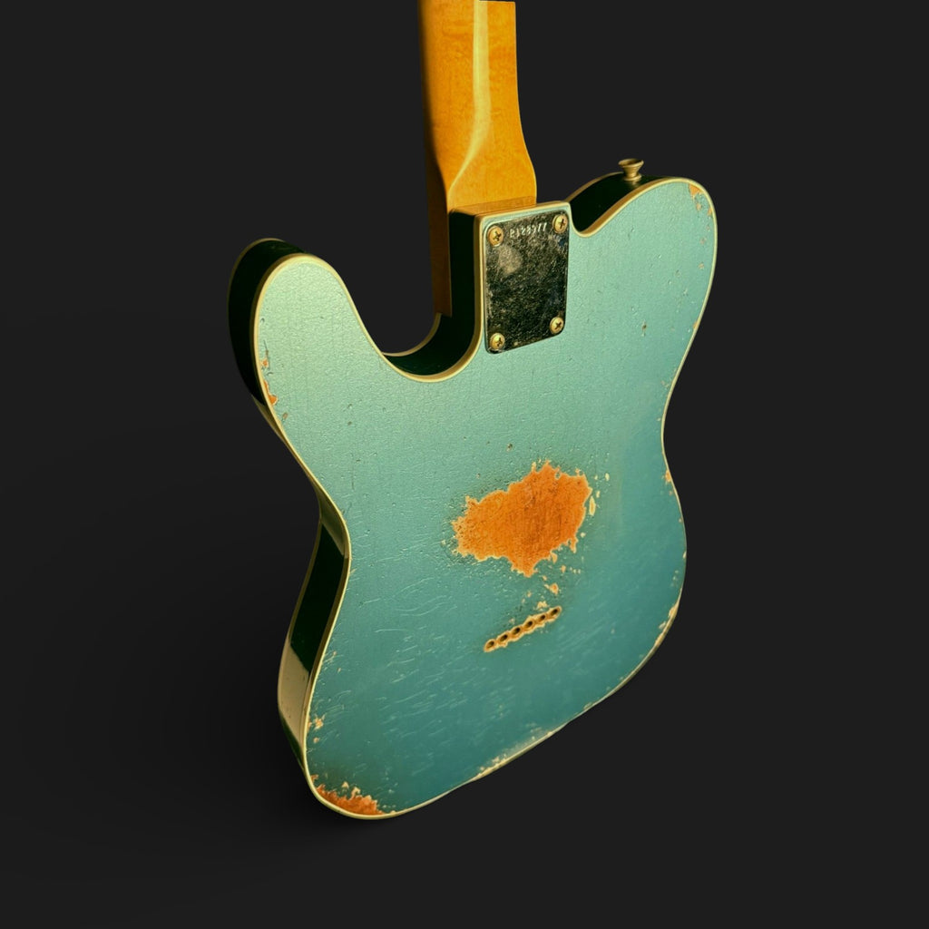 Fender Custom Shop '62 Custom Telecaster Heavy Relic Wildwood Josefina HW faded Ocean Tourqoise Flame AA 3,17kg