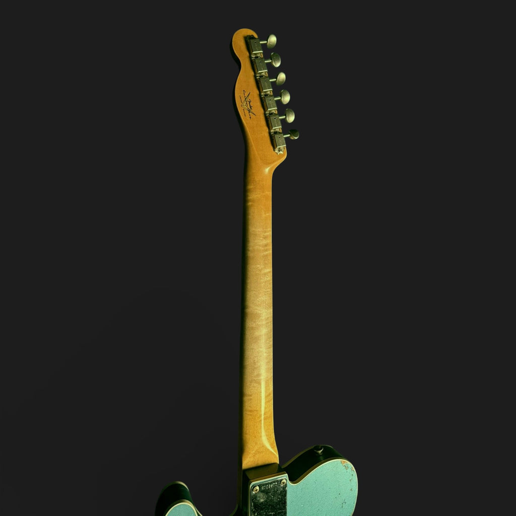 Fender Custom Shop '62 Custom Telecaster Heavy Relic Wildwood Josefina HW faded Ocean Tourqoise Flame AA 3,17kg