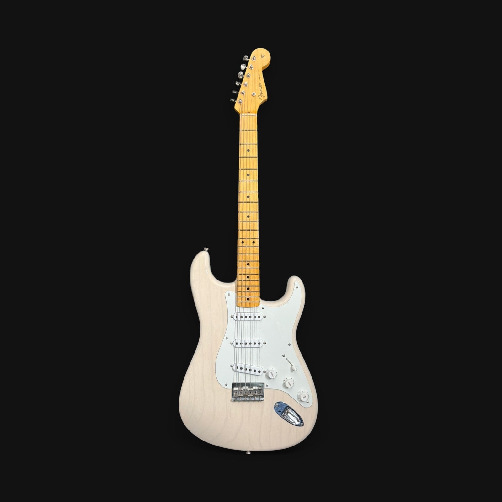 2023 Fender Custom Shop Vintage Custom ‘55 Stratocaster Hardtail NOS/CC – Time Capsule Aged White Blonde – 3,1kg