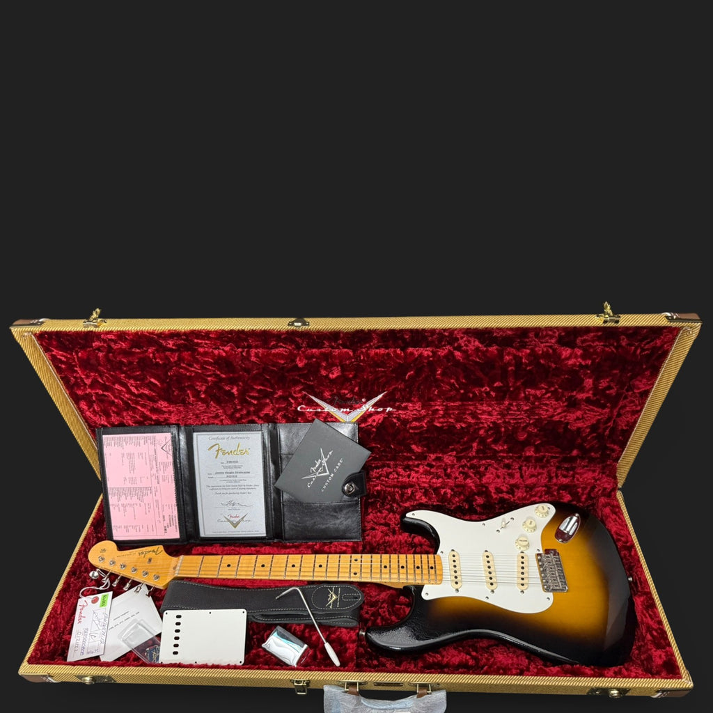 2022 Fender Custom Shop Stratocaster Jimmie Vaughan Signature DLX Closet Classic Wide Fade 2-Tone Sunburst