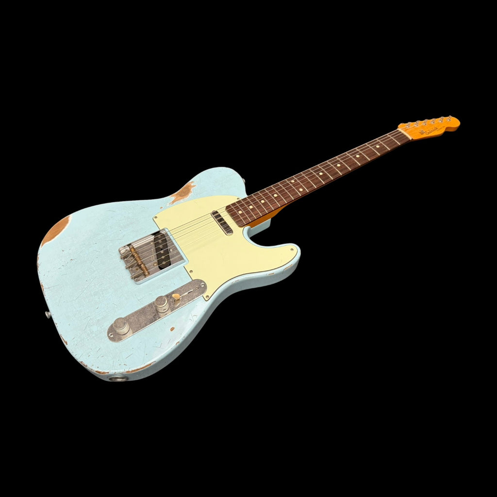 2025 Sobrich Golden Era 60s Tele aged Daphne Blue - Lollar Pickups