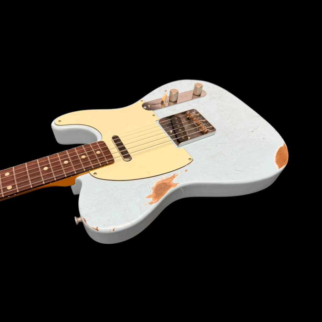 2025 Sobrich Golden Era 60s Tele aged Daphne Blue - Lollar Pickups