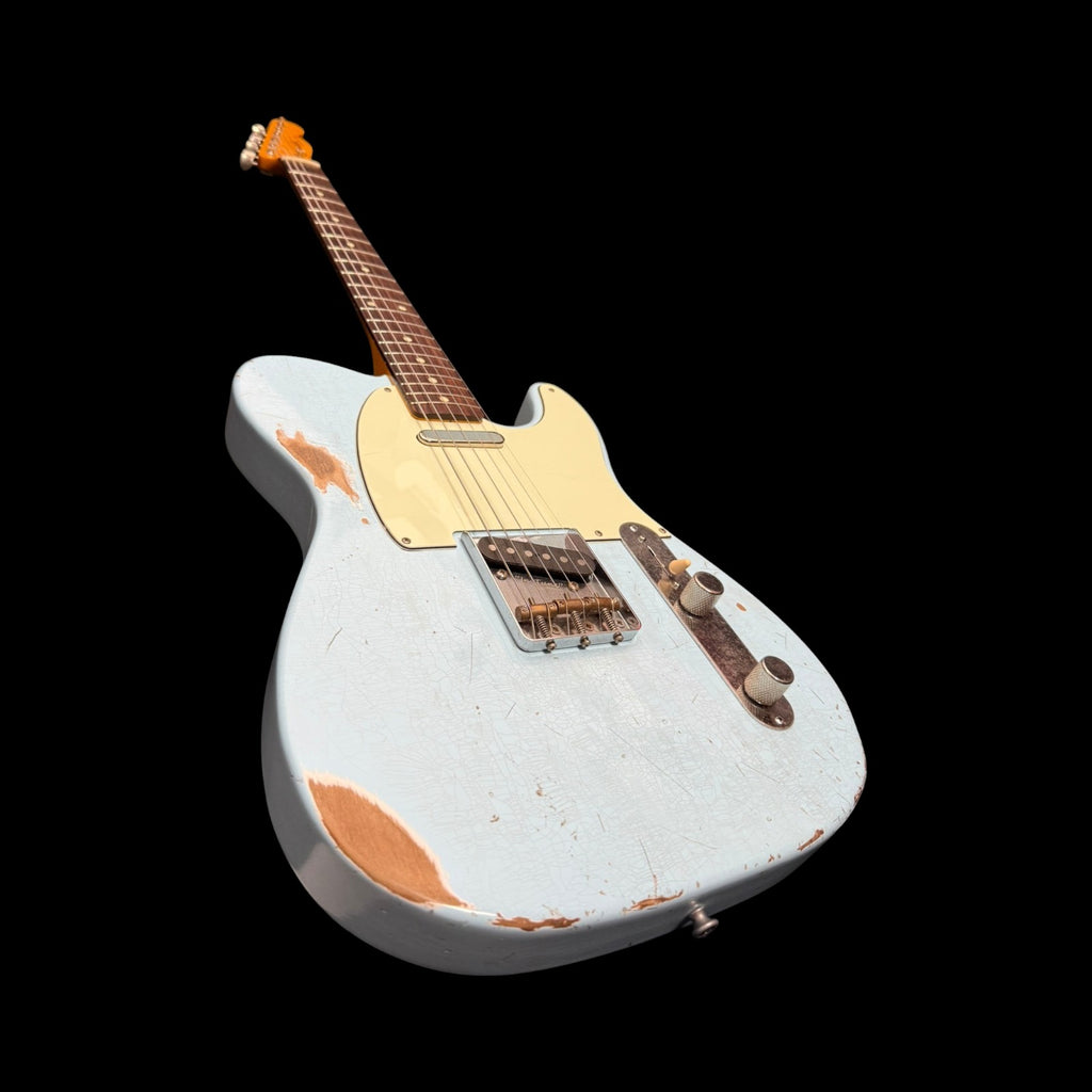 2025 Sobrich Golden Era 60s Tele aged Daphne Blue - Lollar Pickups