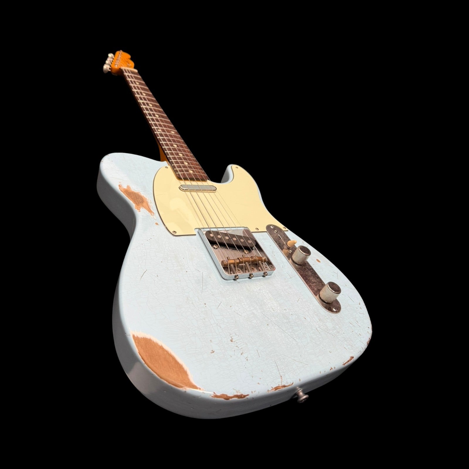 2025 Sobrich Golden Era 60s Tele aged Daphne Blue - Lollar Pickups