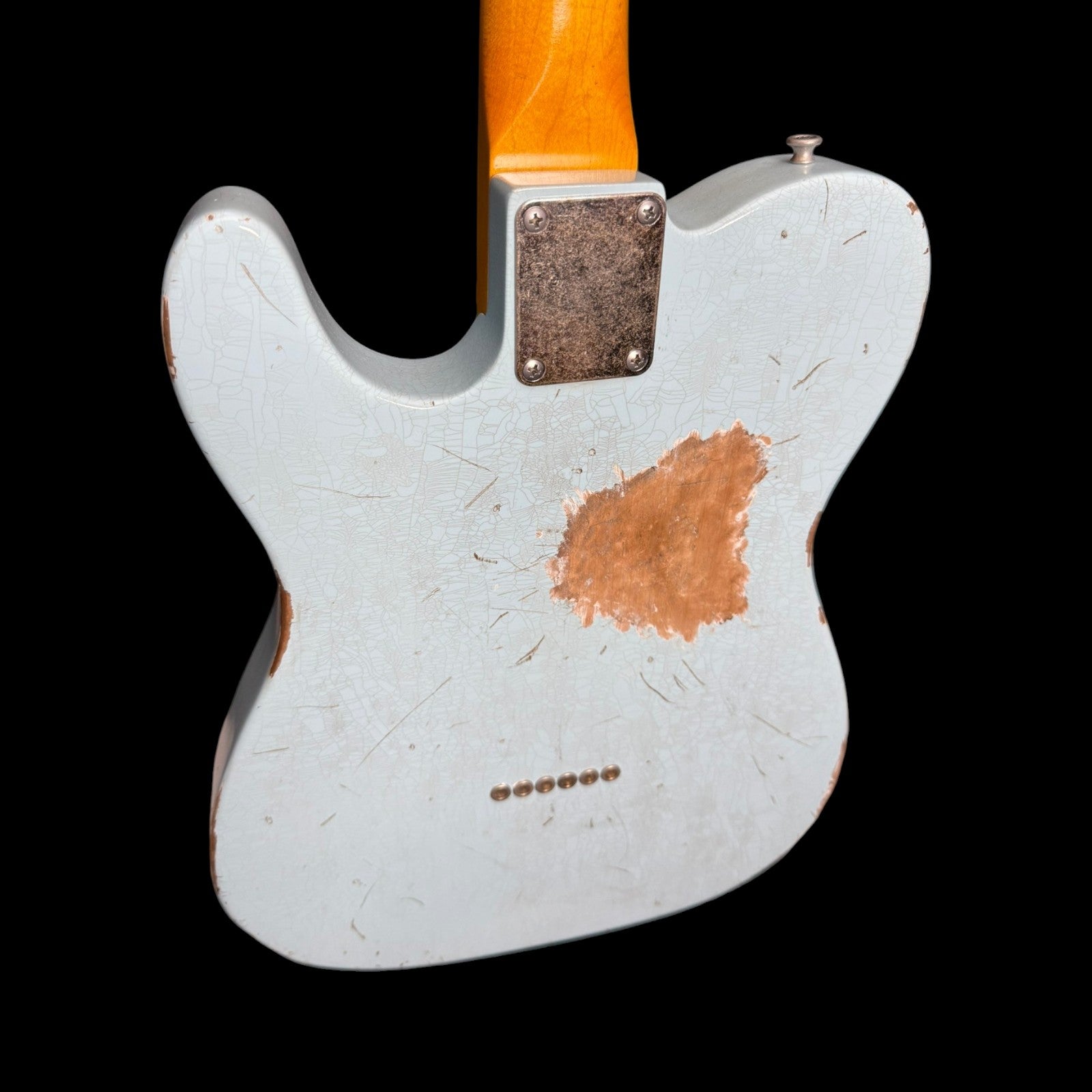 2025 Sobrich Golden Era 60s Tele aged Daphne Blue - Lollar Pickups