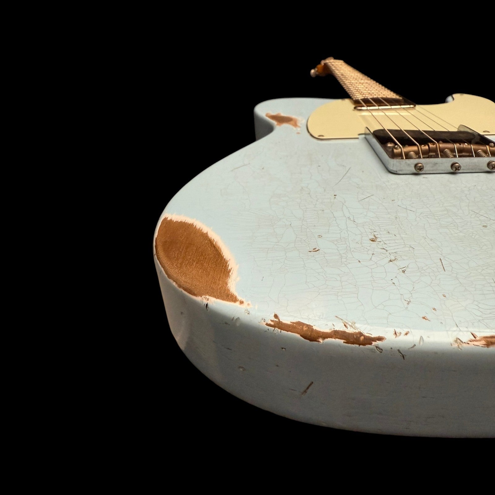 2025 Sobrich Golden Era 60s Tele aged Daphne Blue - Lollar Pickups