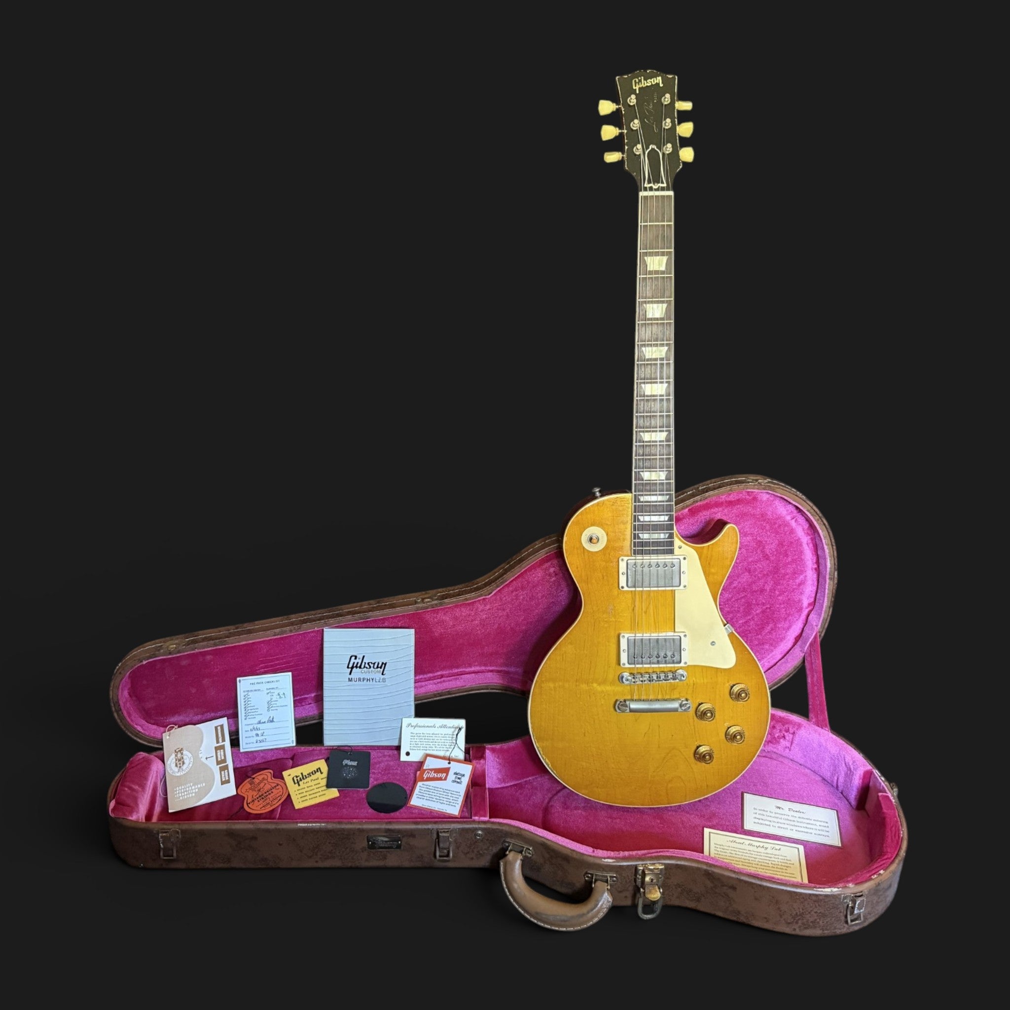 2023 Gibson Custom Shop Les Paul 1958 Standard Reisse Murphy Lab Heavy Aged Lemon Burst *Aged Case* 3,9kg