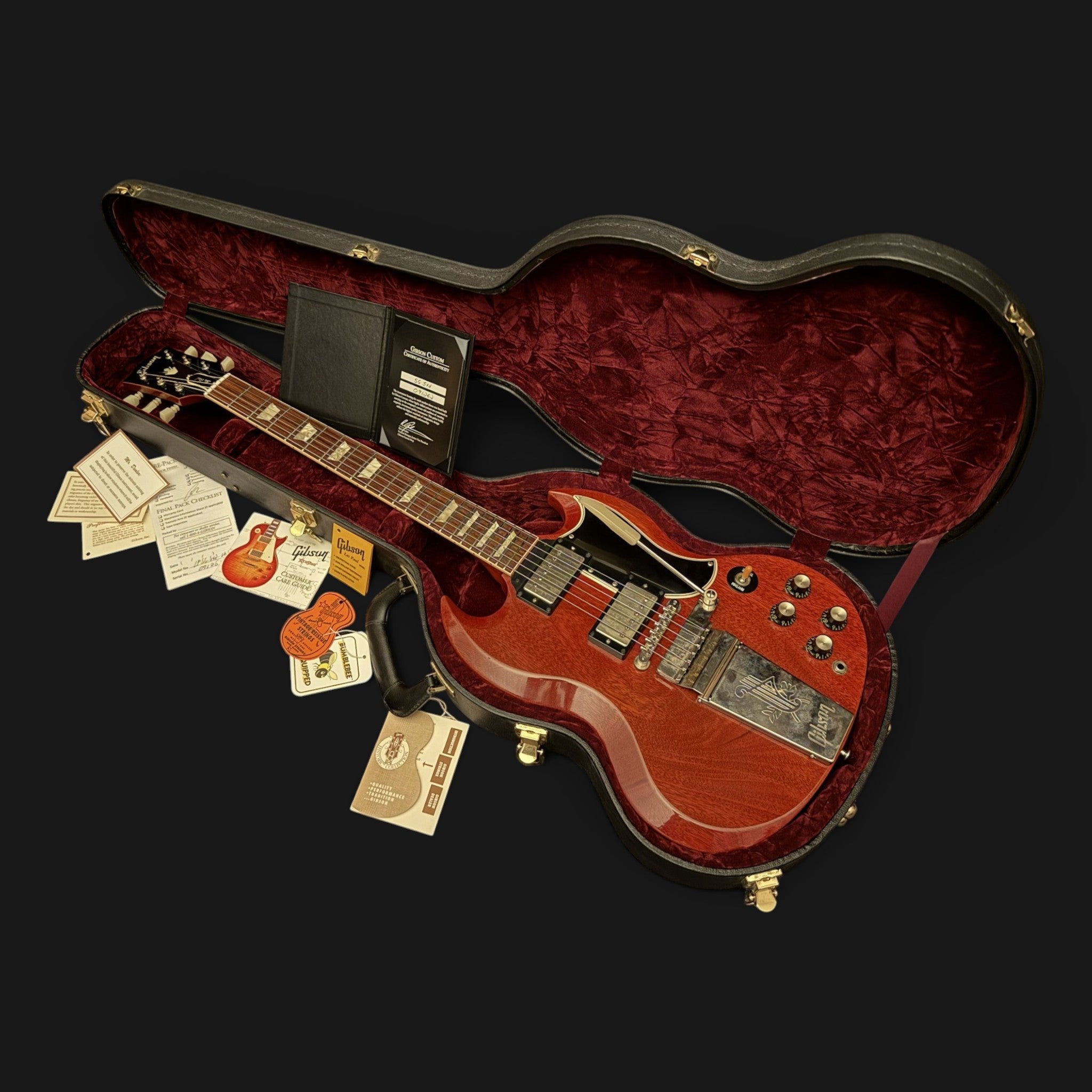 2009 Gibson Custom Shop 1961 Les Paul SG Standard Reissue VOS - Maestro Vibrola - Heritage Cherry