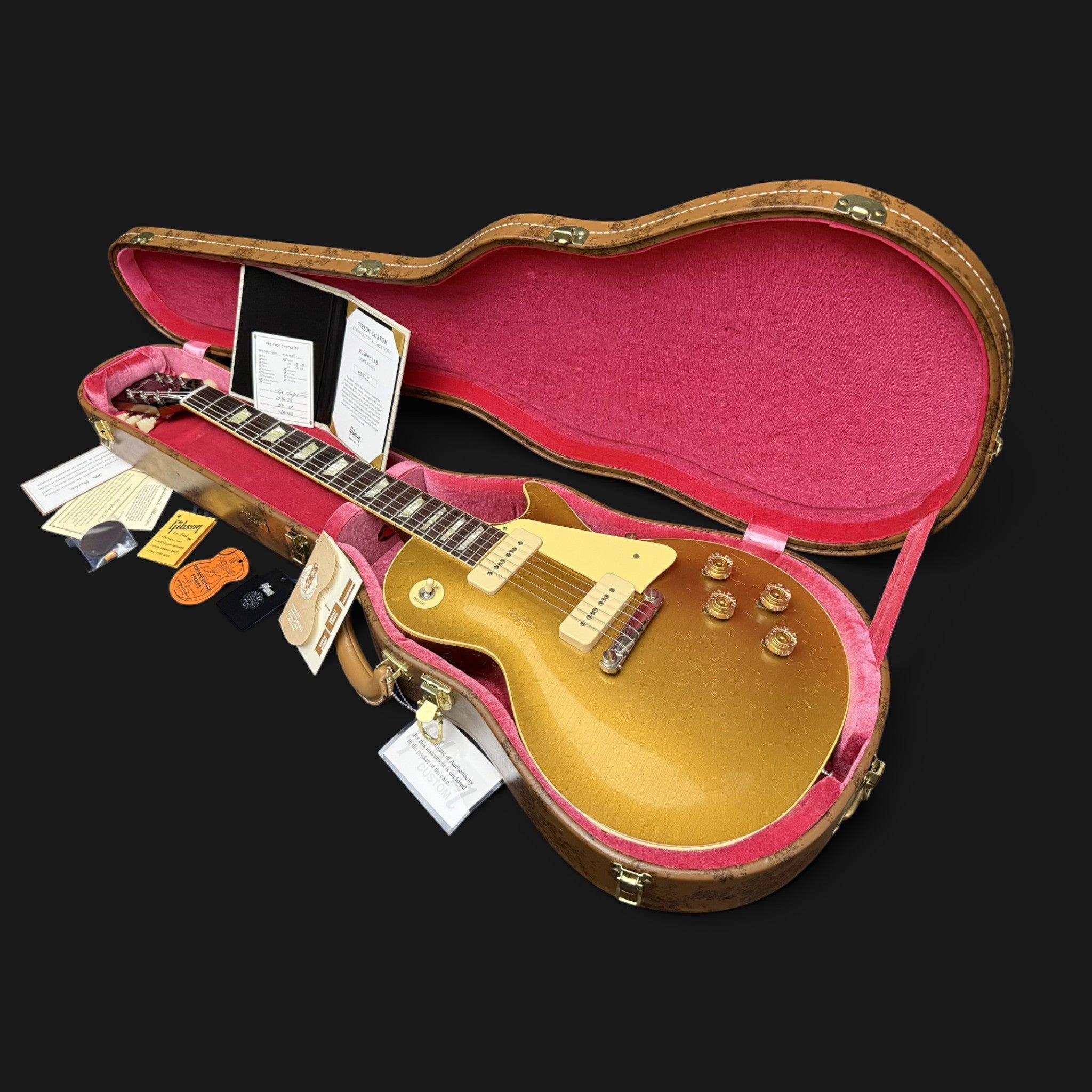 2023 Gibson Custom Shop M2M 1954 Les Paul Goldtop Reissue • Murphy Lab Light Aged • All Double Gold • 3,85kg