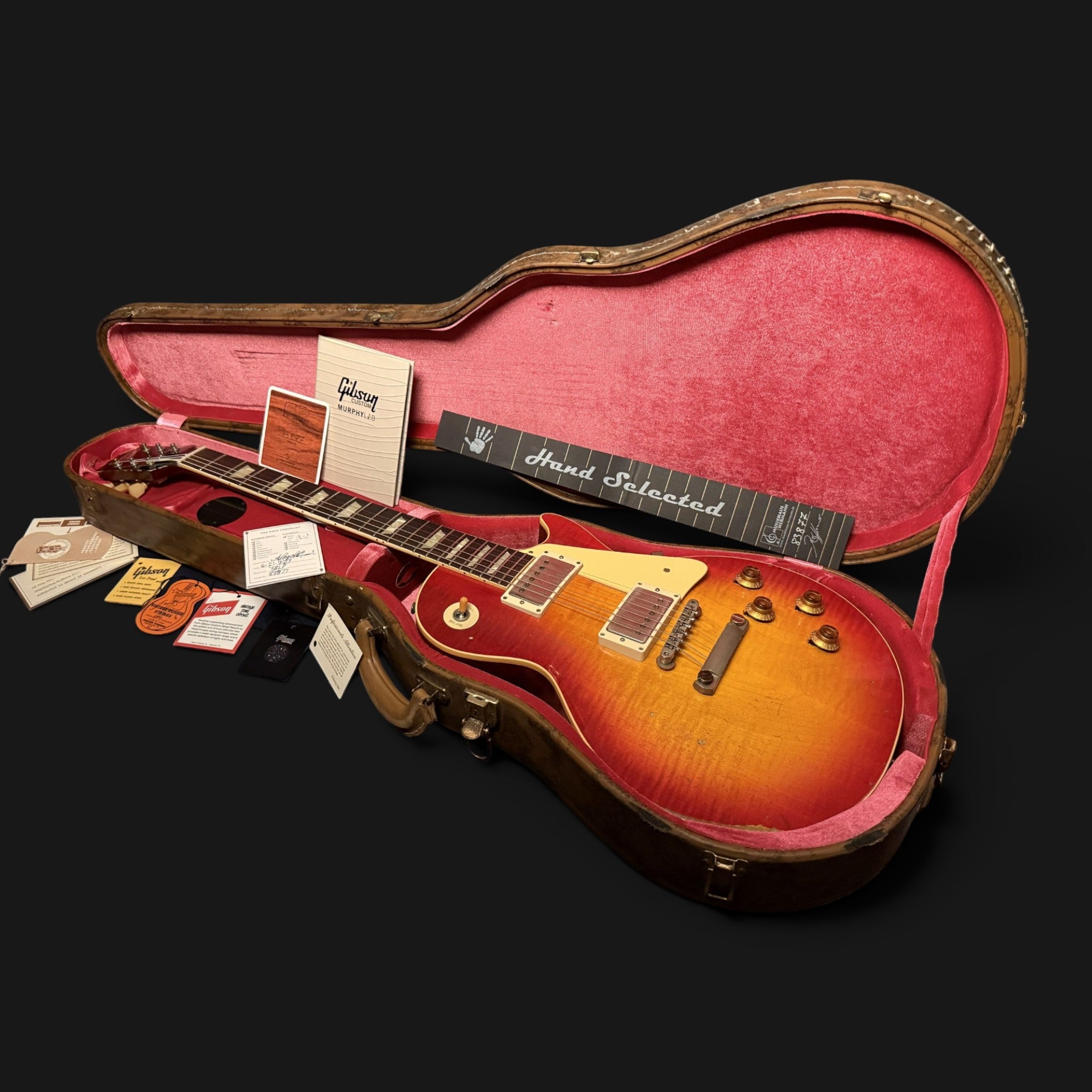 2023 Gibson Custom Shop Les Paul 1958 Reissue • Murphy Lab Heavy Aged • Factory Special • Hand Selected Musikhaus Hermann• Custom Enhance Antique Factory Burst • 3,58 kg